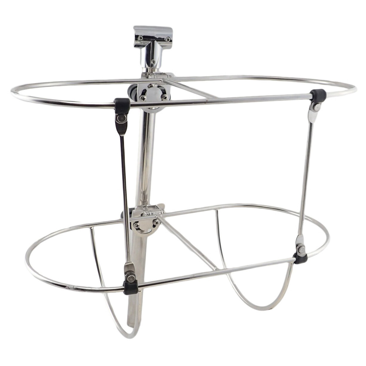 Stainless Steel Folding Double Fender Holder Rack for 7.2 inch Boat Fenders