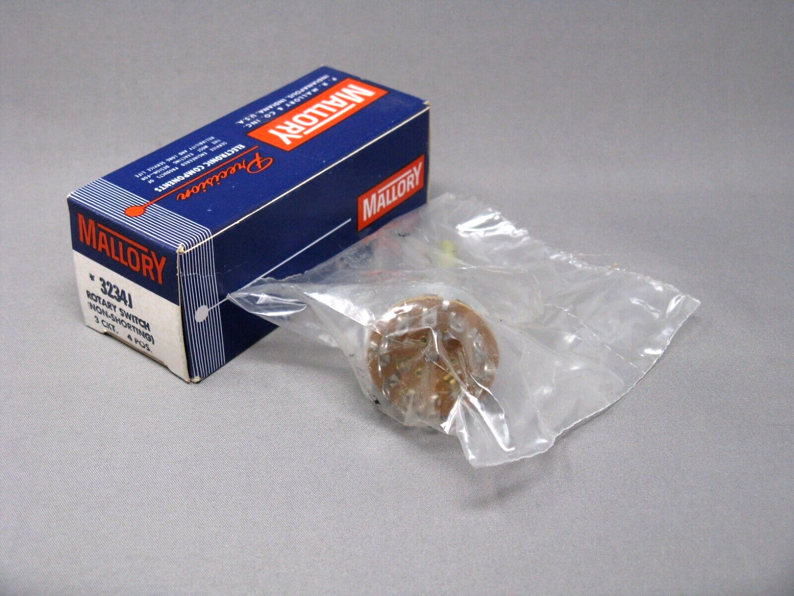 MALLORY #3234J Rotary Switch (Non-Shorting) 3 CKT / 4 POS