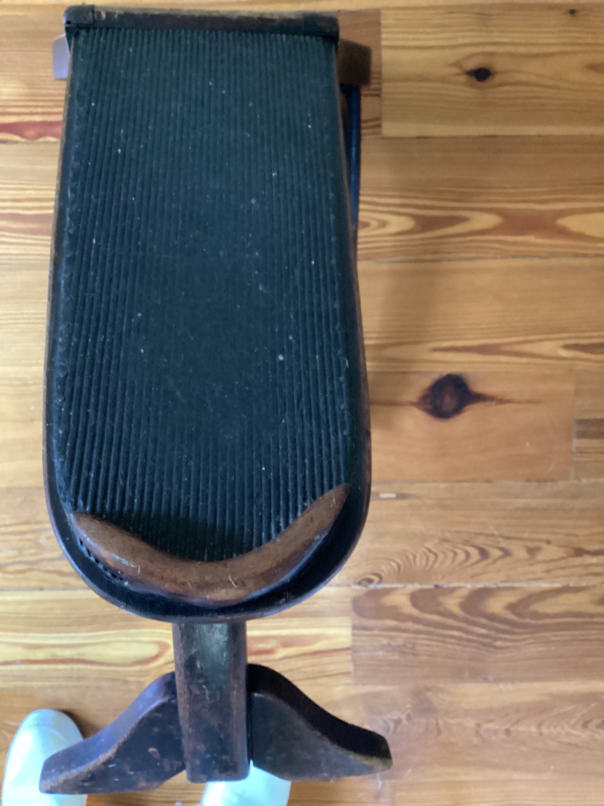 Antique Thonet Bentwood Shoe Fitting Stool, Brown, 25x12.5x15.5"