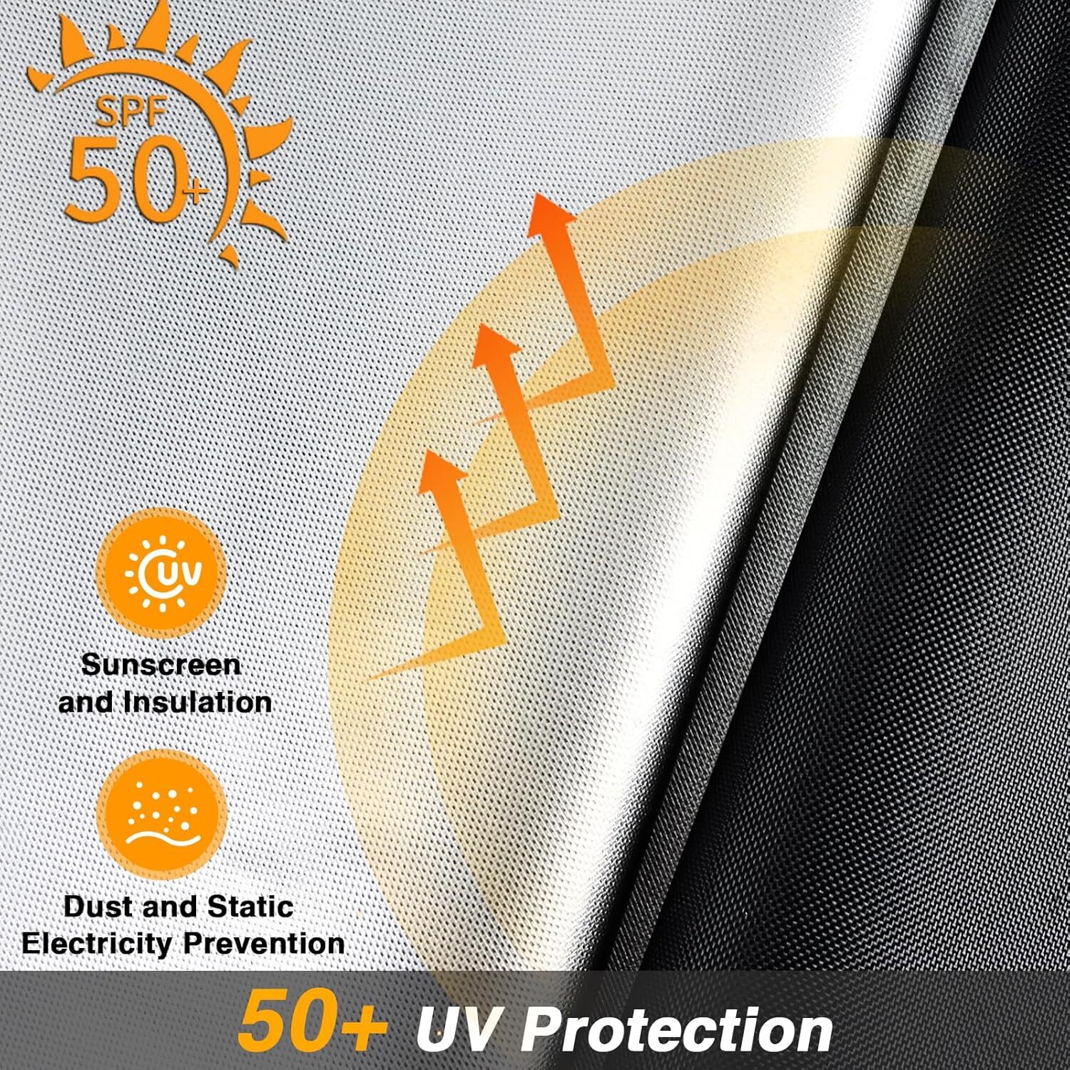 Heavy Duty 420D Square Fire Pit Cover for 28-32 Inch Fire Pit Table us