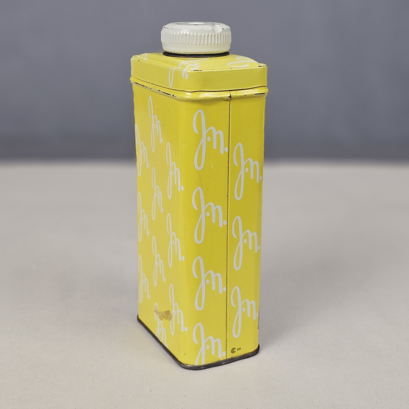 Vintage Jean Nate Talc Powder Tin 4oz USA 1950s No. 60