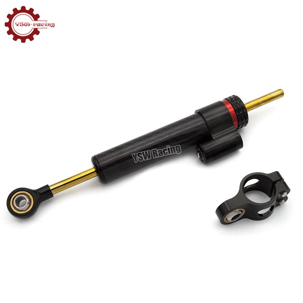 For Kawasaki ZX636 ZX6R 2009-2025 2024 Steering Damper & Bracket Mounting Kit US