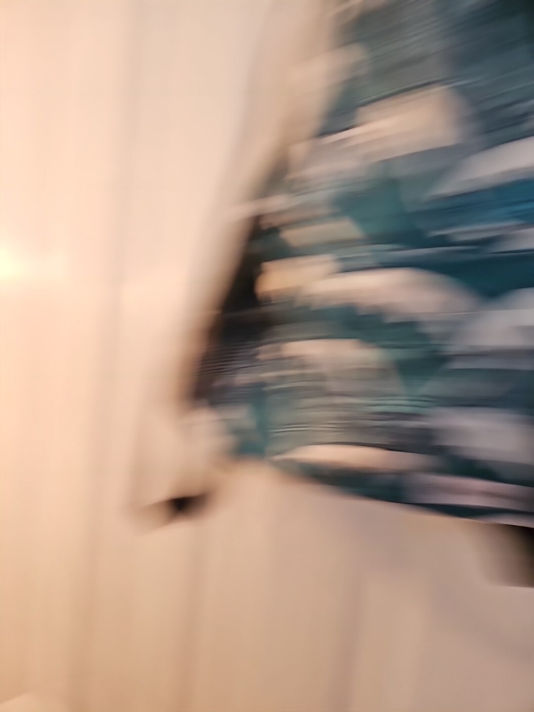 Risefit Drawstring Backpack with Mesh Pockets String Gym Bag Blue Waves