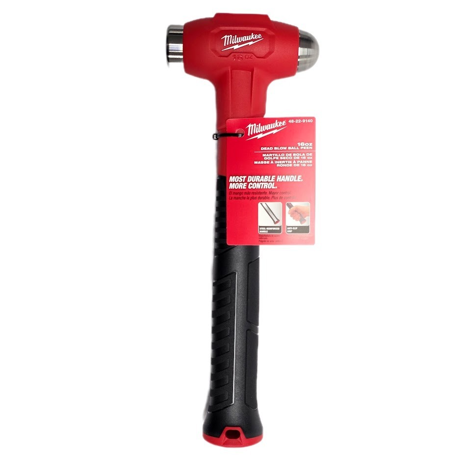 Milwaukee 48-22-9140 16oz Dead Blow Ball Peen Hammer – Precision Striking
