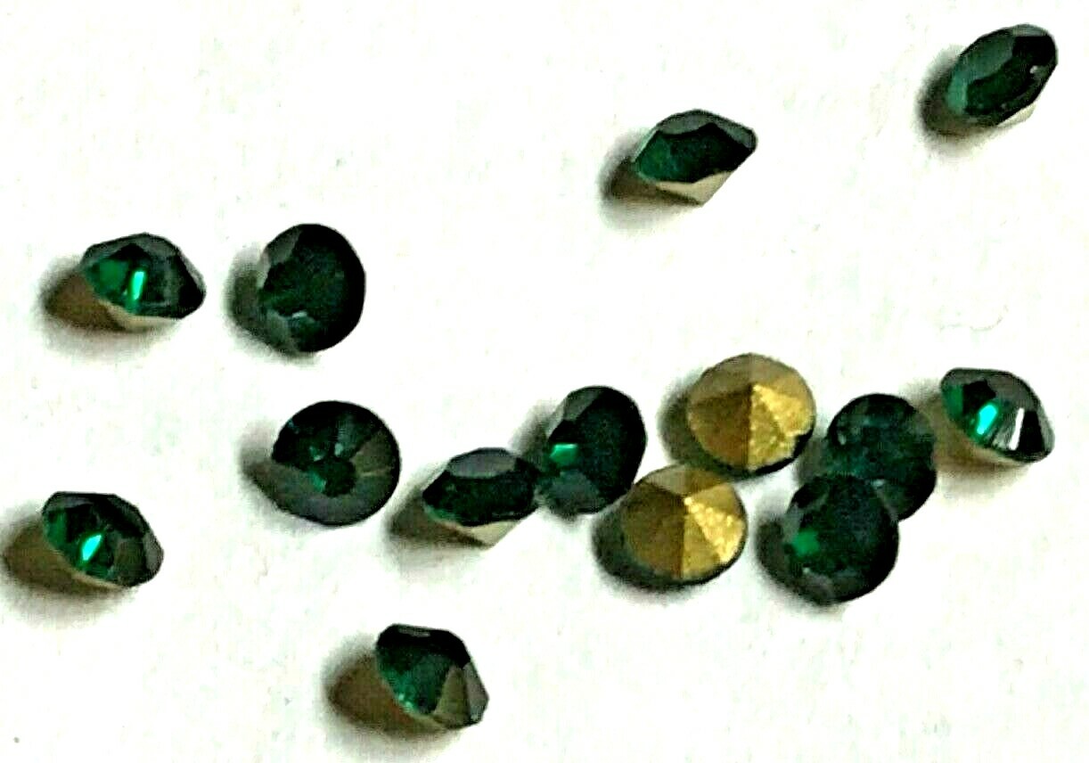 14 pcs Emerald Green Lionel Classification Lamp Jewel Rhinestone Marker Lantern