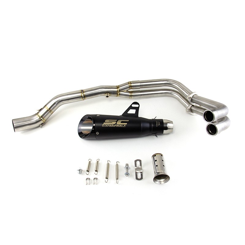 For Yamaha YZF R3 2015-2025 MT-03 Whole System Black Muffler Exhaust Header Pipe
