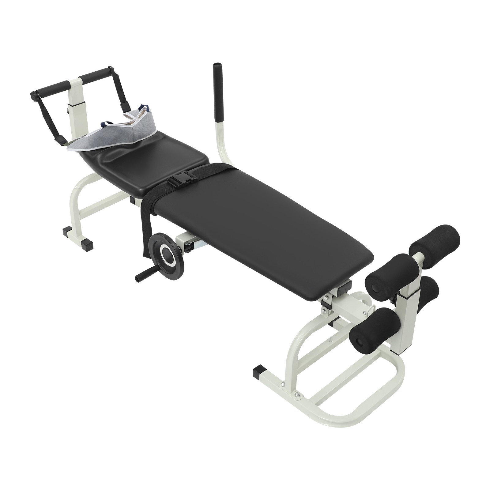 Professional Neck Back Traction Device 330LBS, Handwheel Control for Home Clinic