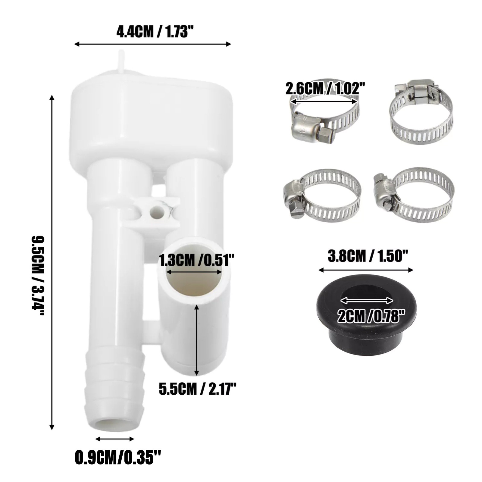 1648 Vacuum Breaker Kit for Dometic RV Toilet Replacement Part 385316906