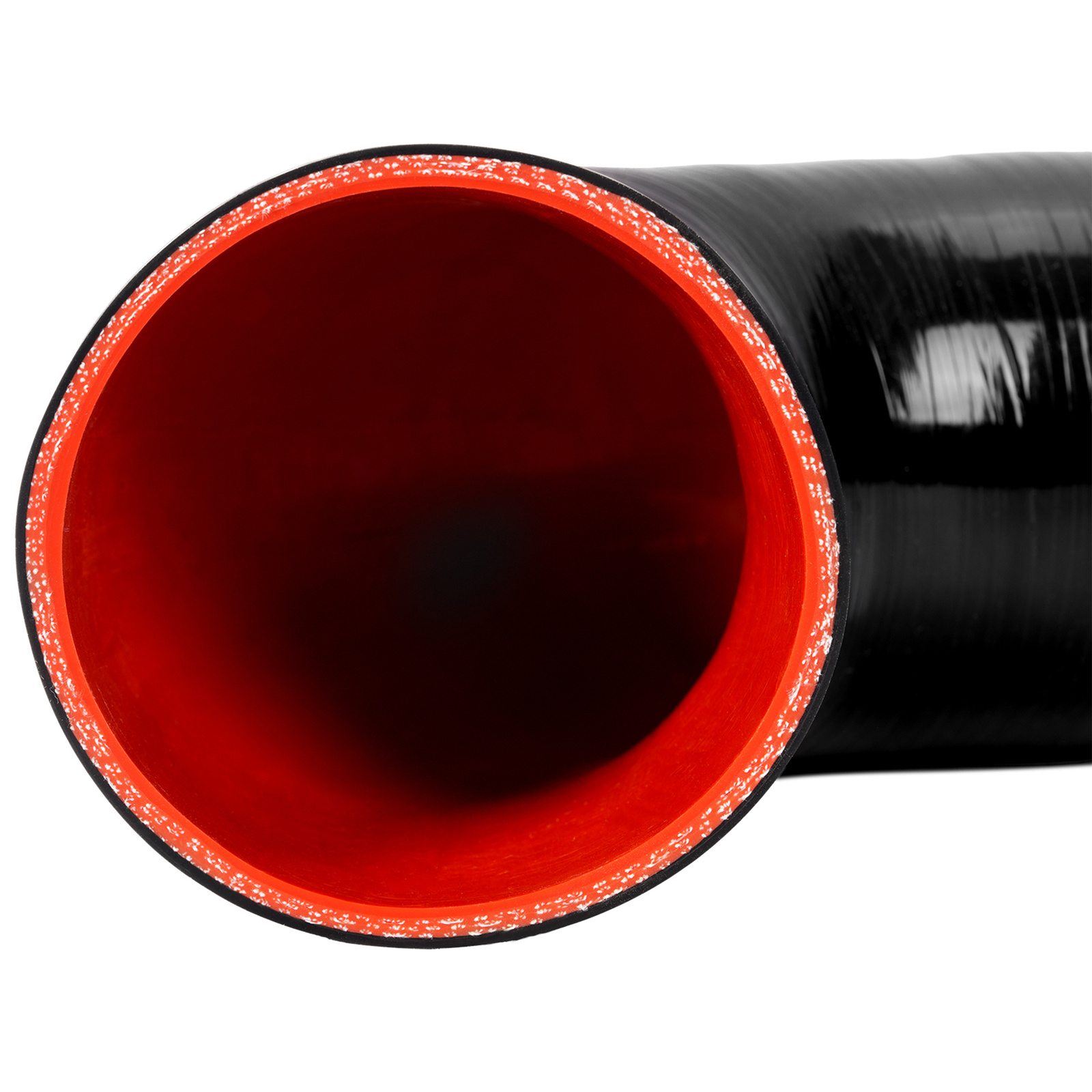 2.5'' 90 Degree Elbow Rubber Hose Coupler Intercooler Pipe Black-Red Universal