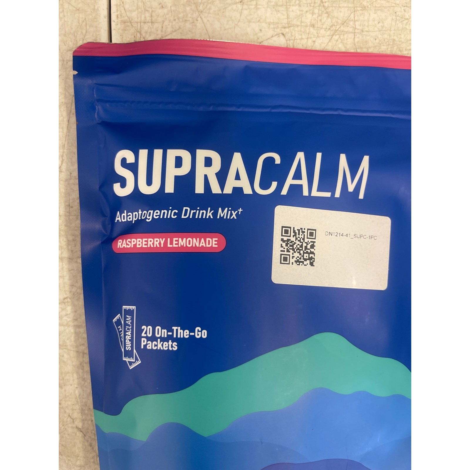 Supracalm Powdered Drink Mix 20 Servings/ Pack No Sugar Raspberry Lemonade 07/26