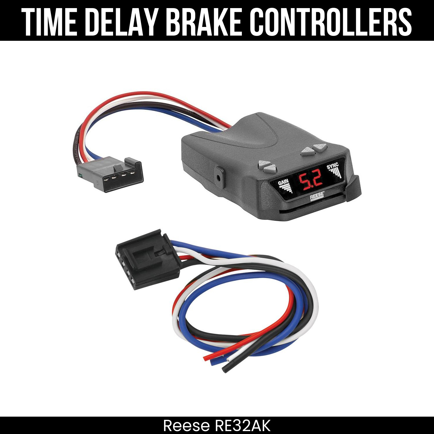 Reese Brakeman IV Brake Control w/ Plug Adapter For 07-14 Silverado GMC Sierra