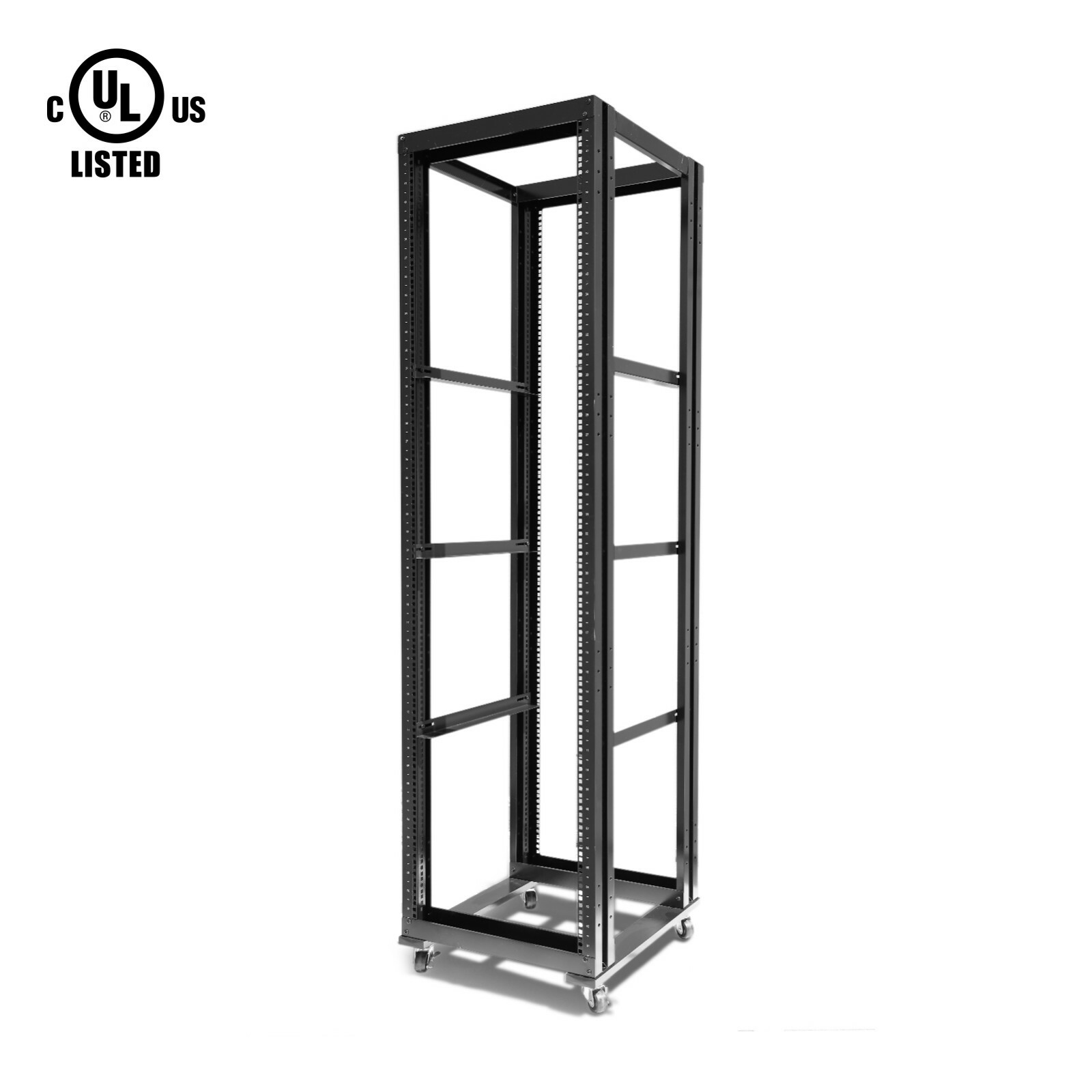 RAISING ELECTRONICS 15 22 36 42U 4 Post Open Frame 19inch Server/Audio Rack UL