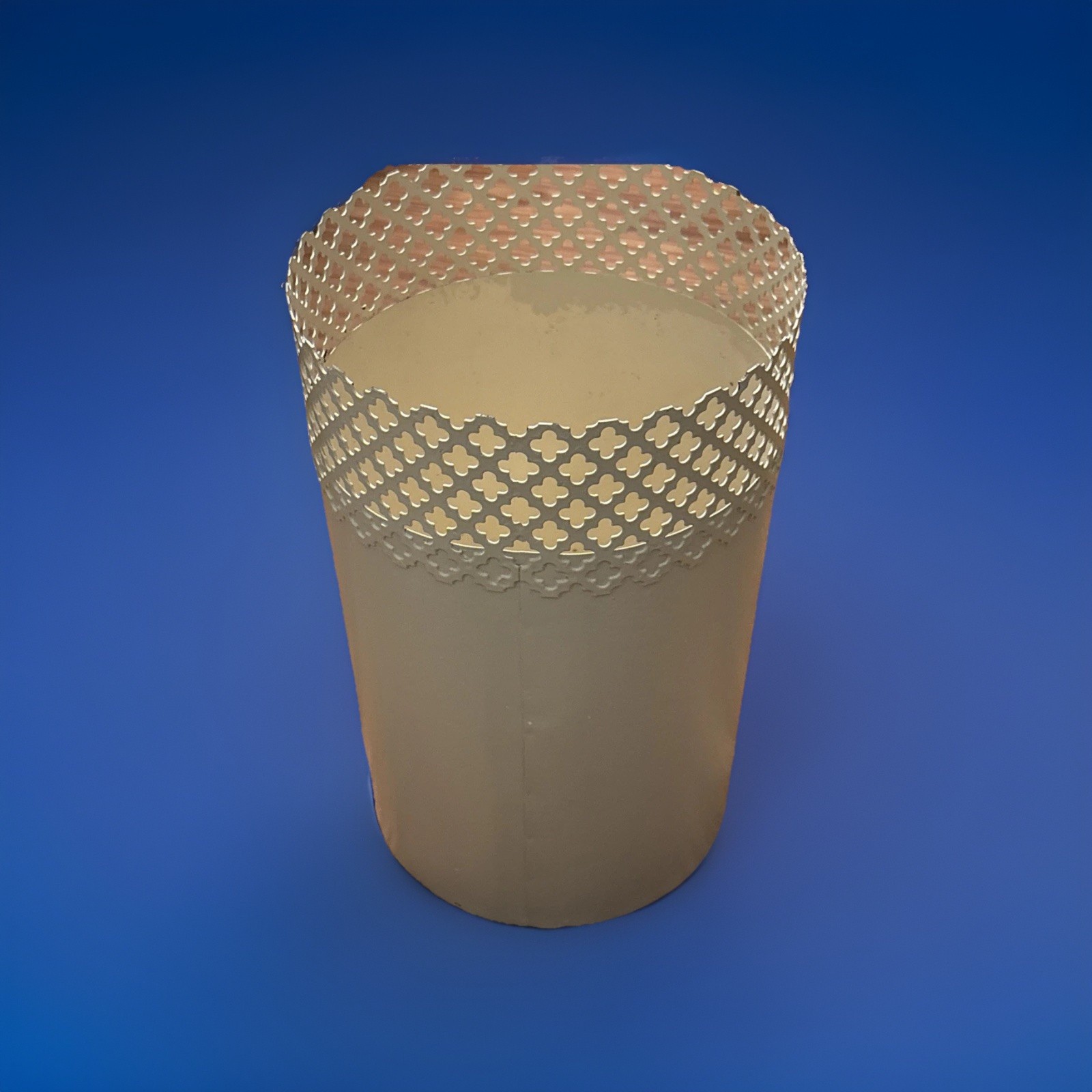 Vintage MCM Art Deco Metal Trash Can Made 1940’s -1960’s- GSN In Missouri RARE