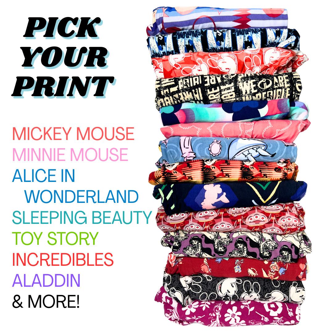 Lularoe Disney Leggings TC2 Plus Size • 100+ Prints • Women’s Soft Pants • NEW!!