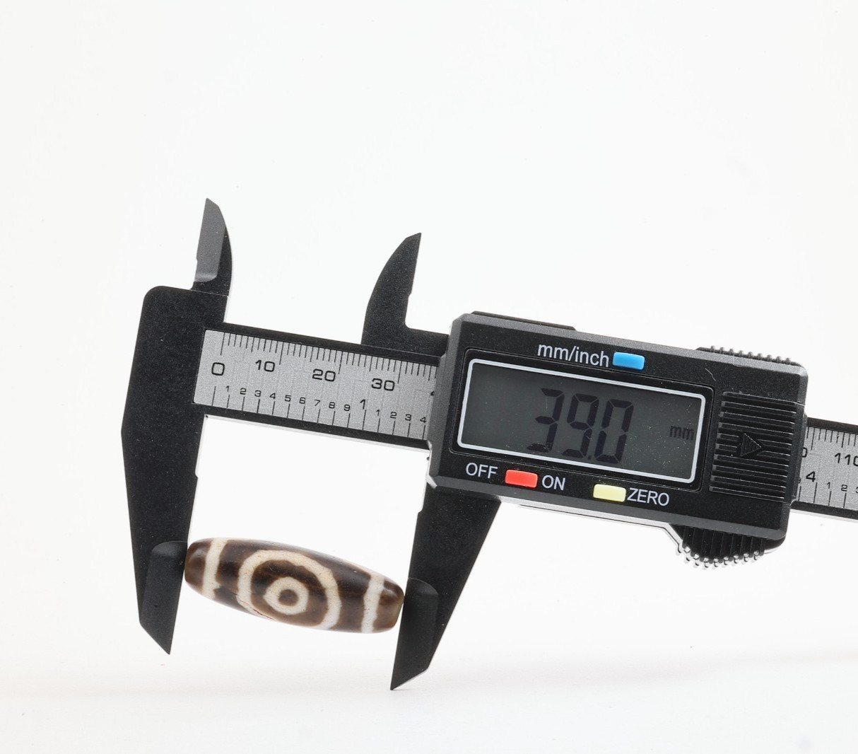 Tibetan Double Tiger-Tooth Eye-in-Eye Dzi Bead Agate Taiwan Handmade Amulet