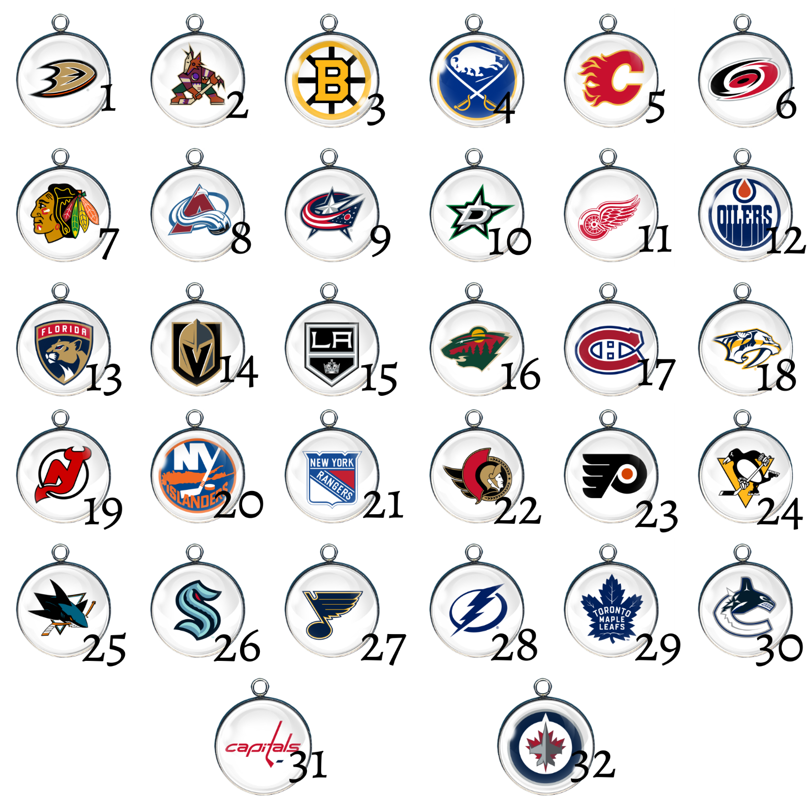 Hockey Charms, Jewelry Making Charms