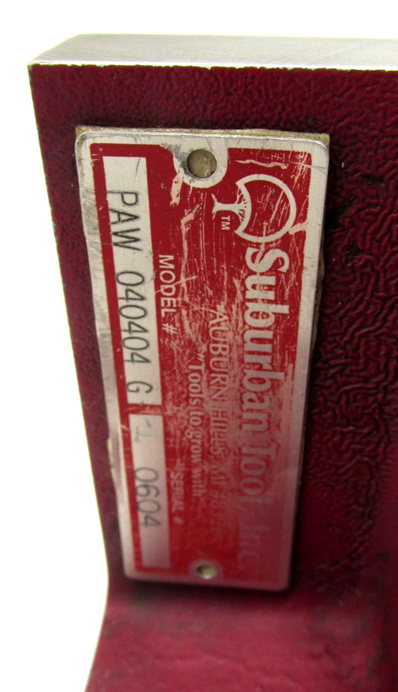 PAIR OF SUBURBAN 4'' x 4'' x 4'' PRECISION GROUND ANGLE PLATES - #PAW-040404-G