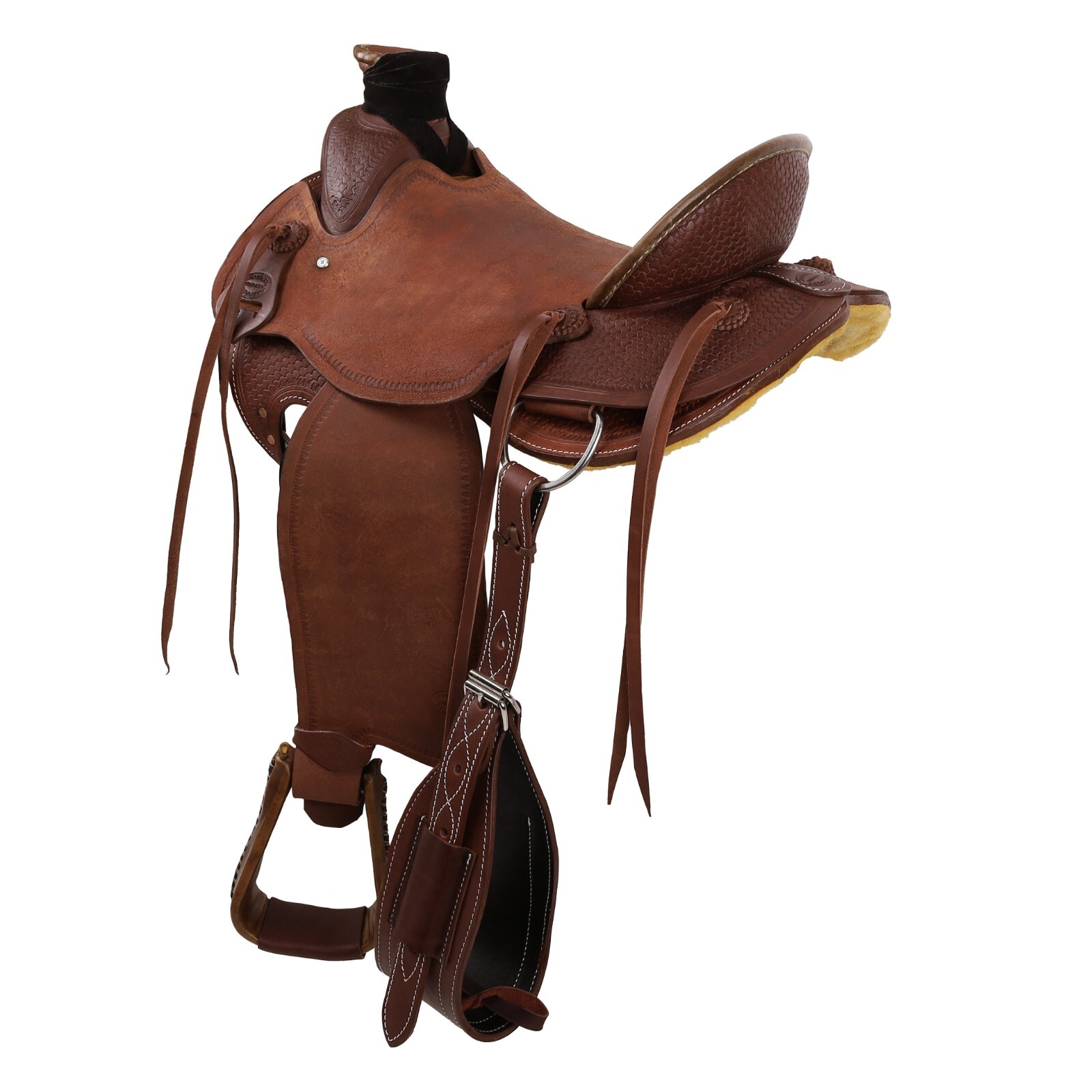 Signature Series Roughout Roper Saddle Back Cinch Full QH Bars 15" 16" 17" NEW