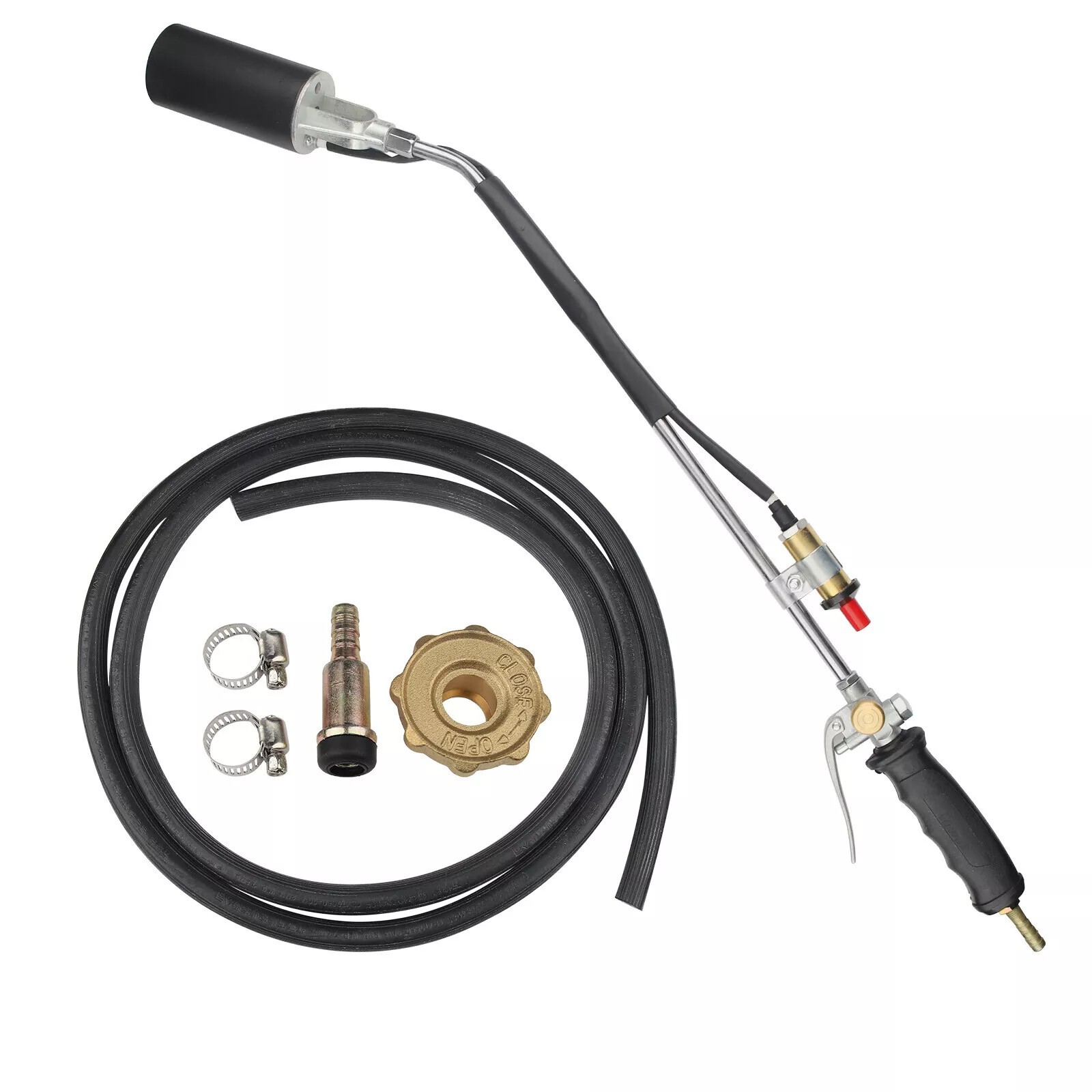 Portable Propane Weed Torch Burner Ice Melter Push Button Igniter with 79" Hose