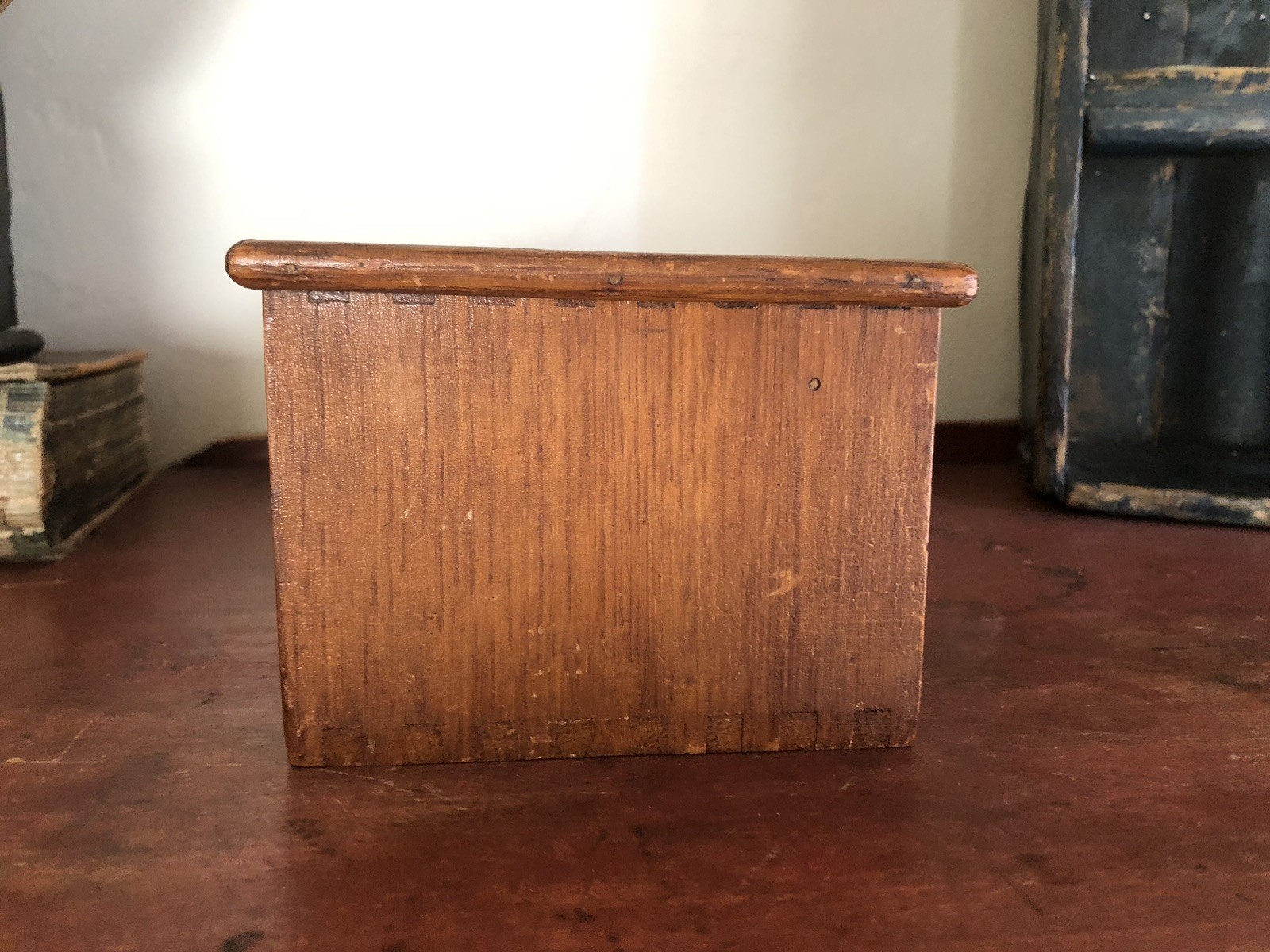 Antique Primitive Watch Makers Cabinet Mainsprings Drawers