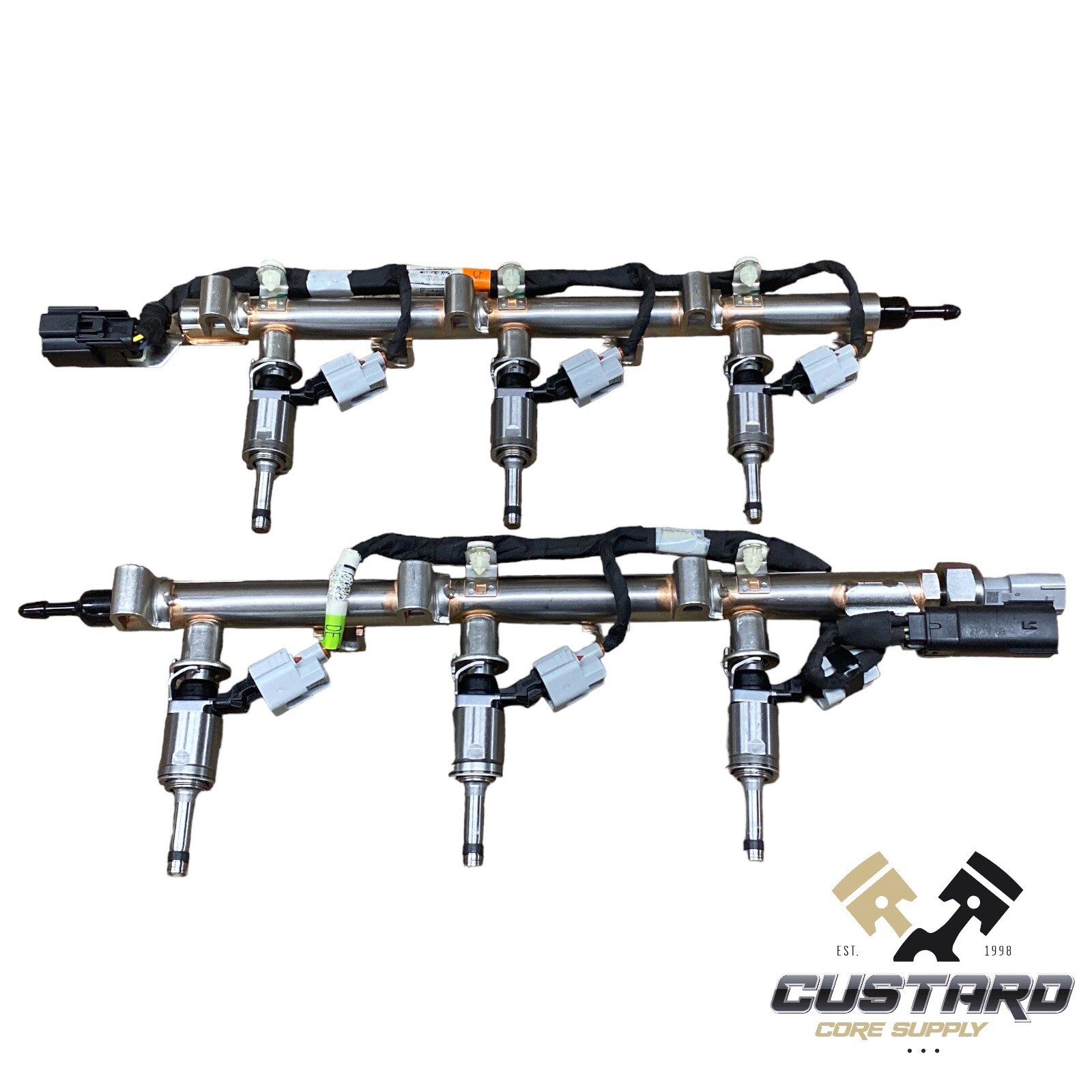 Ford 3.5L 3.5 Turbo EcoBoost Fuel Injector Rail Assembly & Injector 6 Set