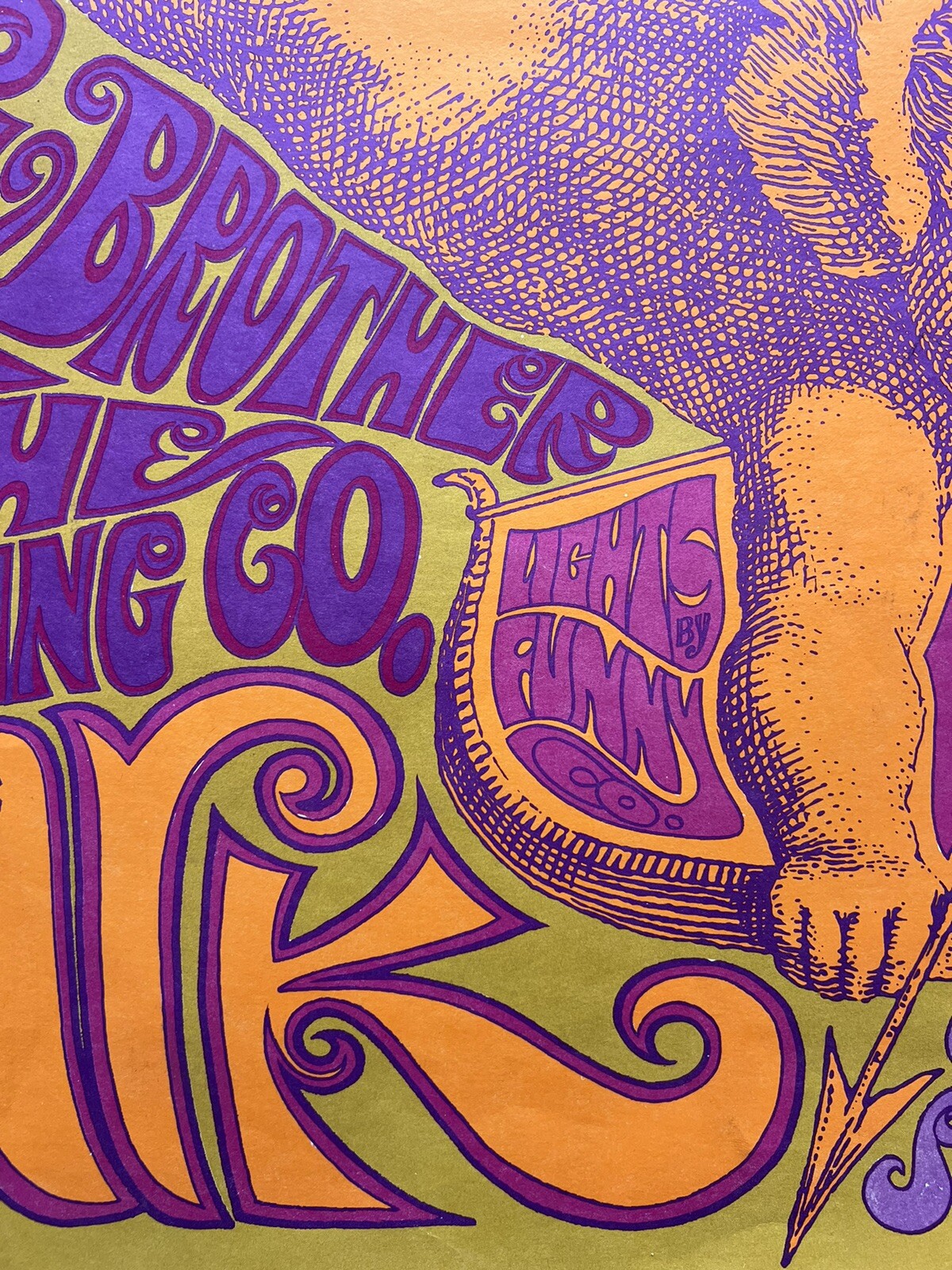 JANIS JOPLIN BIG BROTHER AND THE HOLDING COMPANY AT THE ARK VINTAGE POSTER 1967