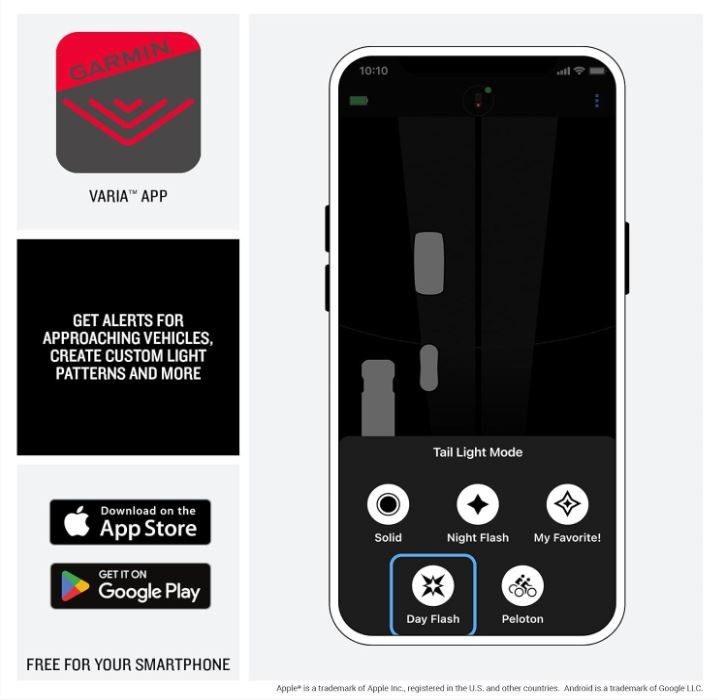 Garmin Varia RearVue 820 Advanced Rearview Radar & Tail Light for Cyclists