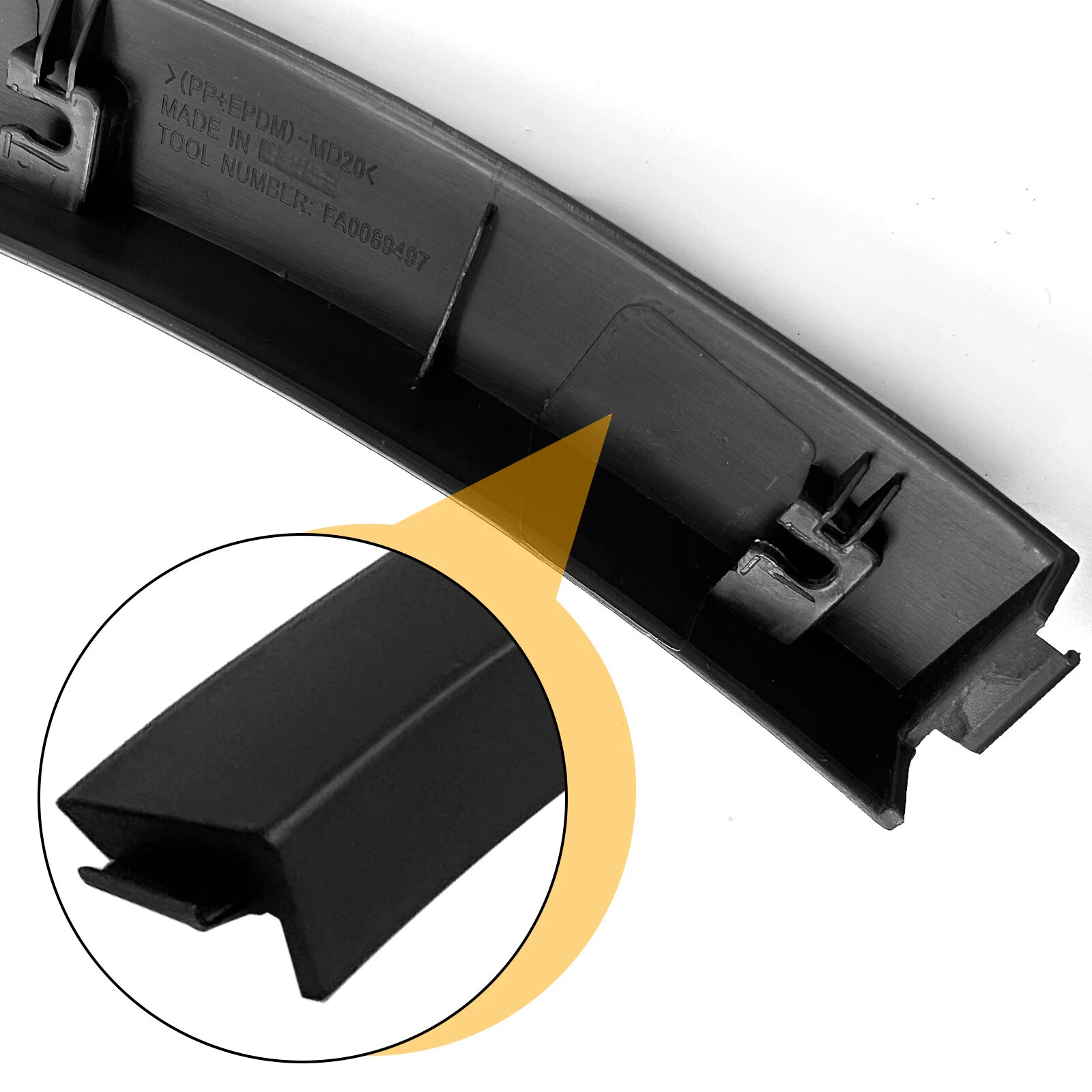 For Tesla Model Y 2020-2024 Front Fender Flare Wheel Arch Molding Right Side