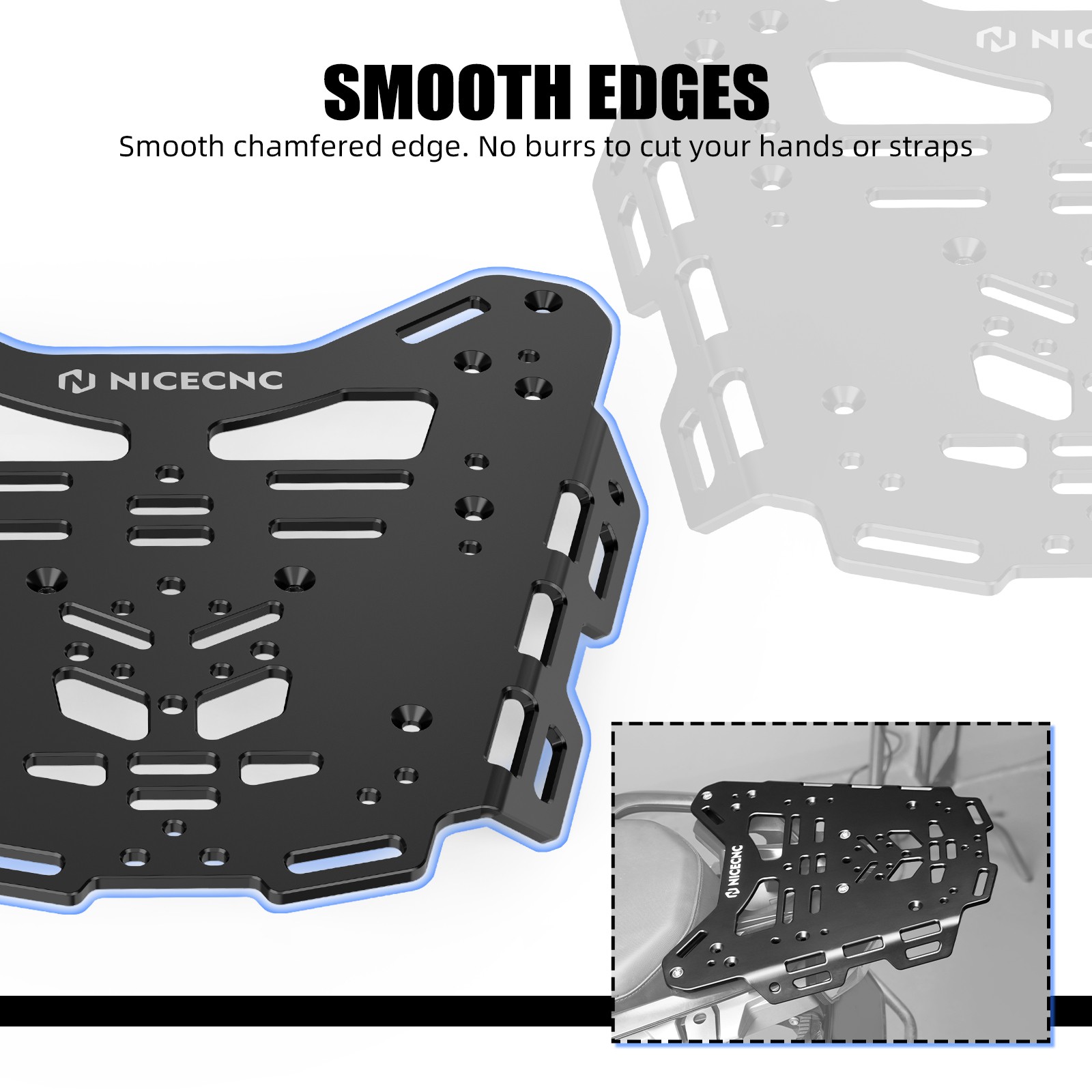 NICECNC For BMW R1250GS 2019-2023 Rear Tail Storage Rack Cargo Luggage Storage