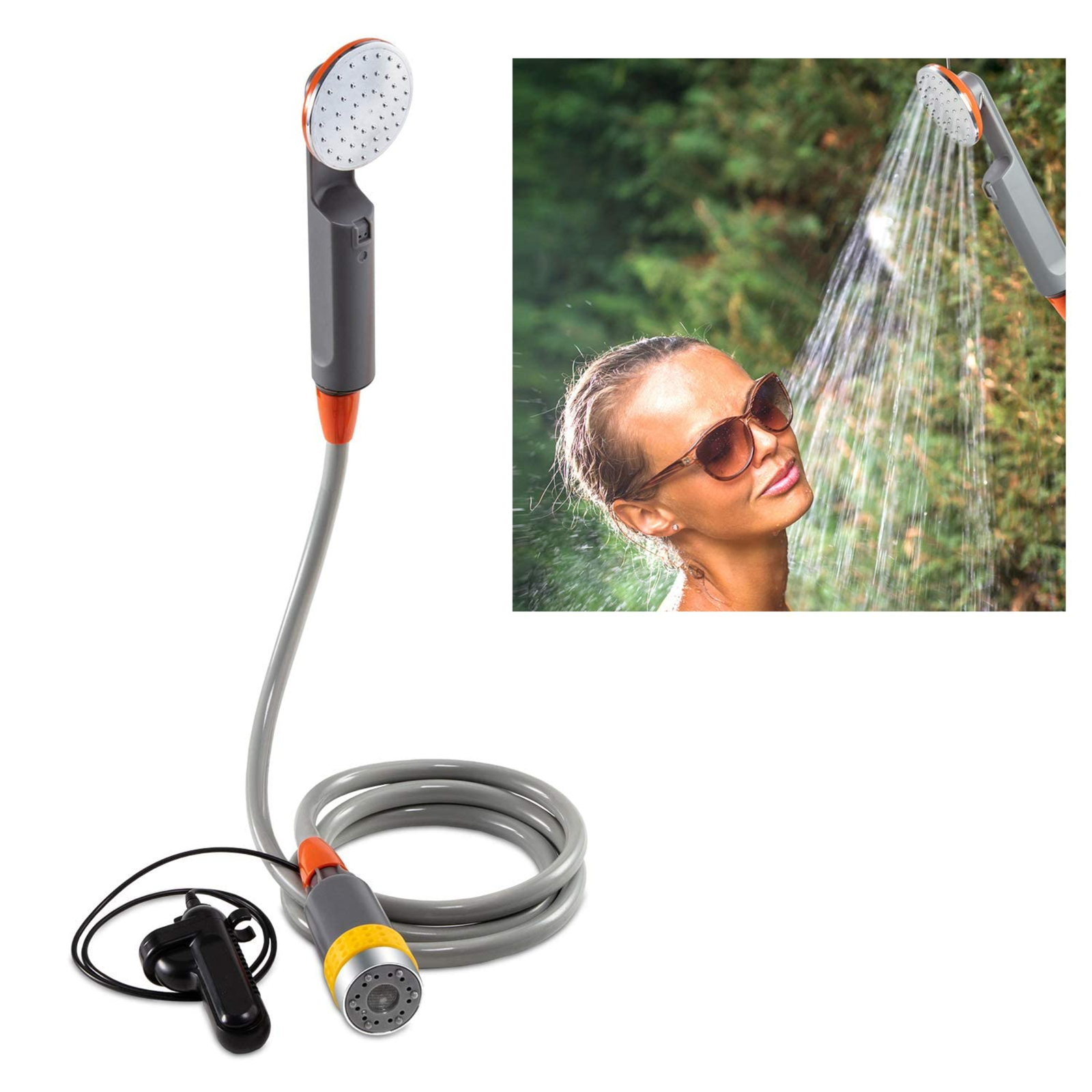 Ivation Portable Camping Shower, Compact Handheld & Hands-Free Portable shower
