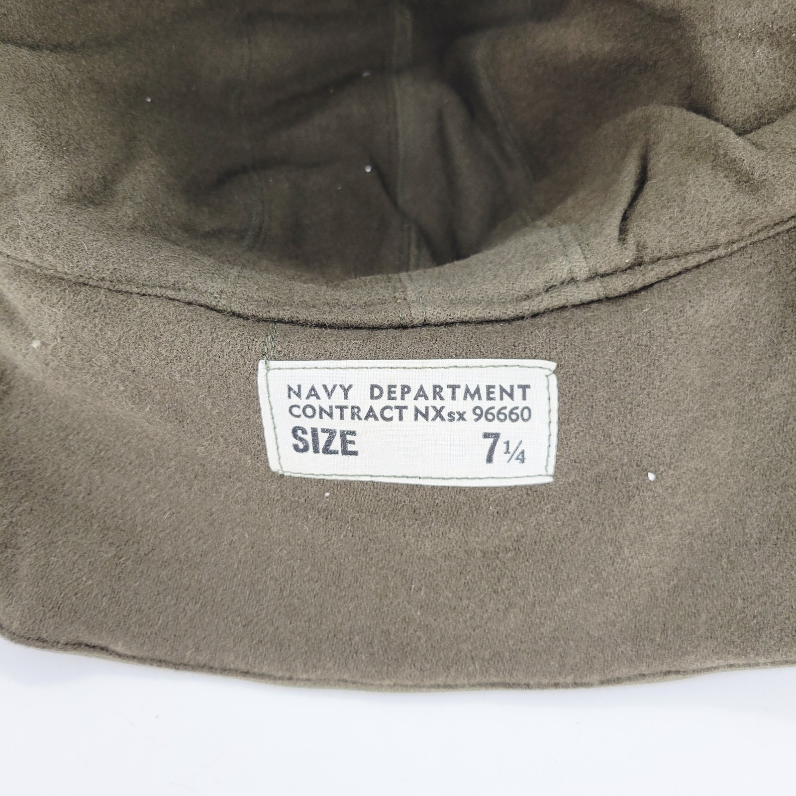 Vintage WW2 US Navy Foul Weather Flight Deck Cap Hat Size 7 1/4