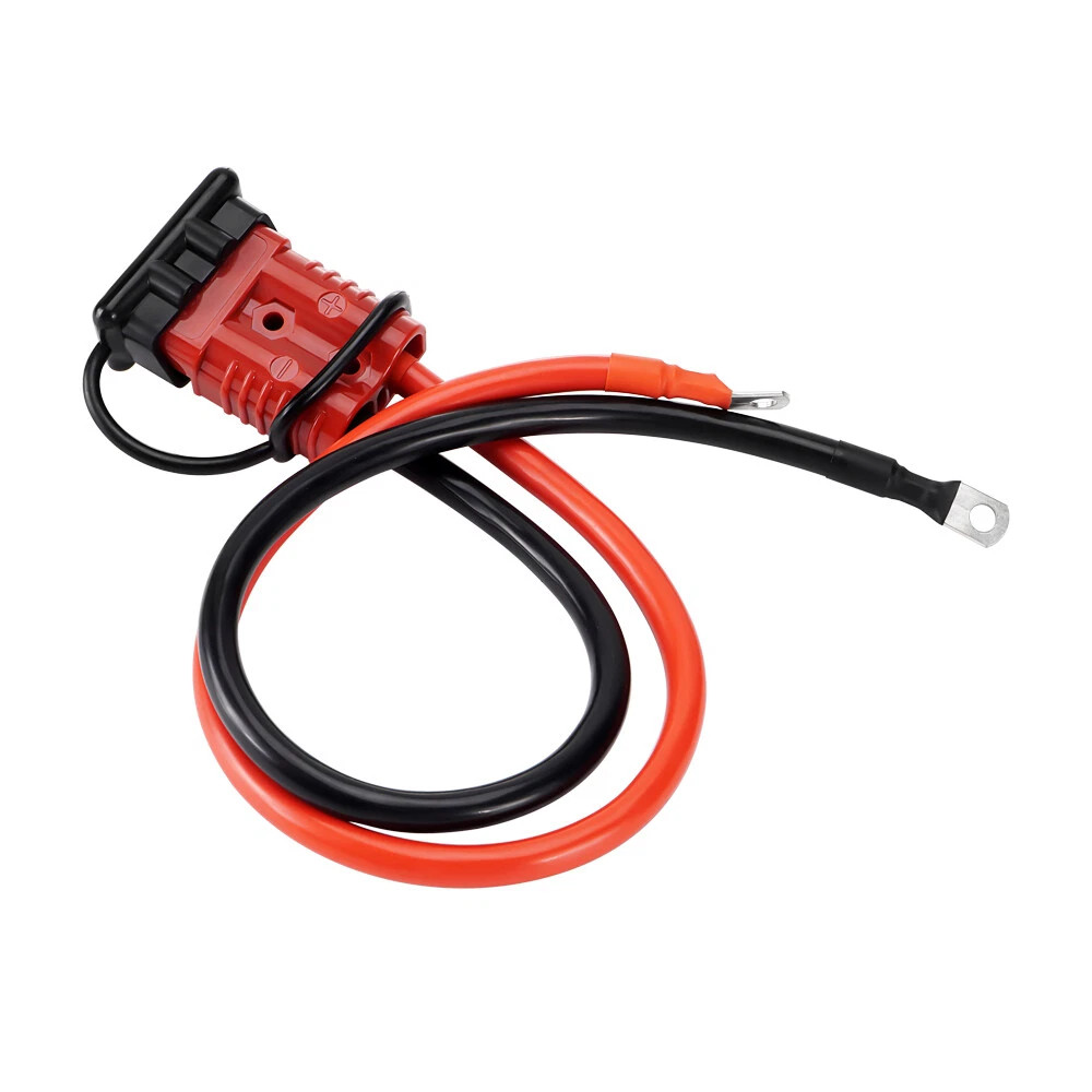 24 FT Quick Disconnect Winch Power Cable 2 Gauge 2 AWG Wiring For Winch Trailer