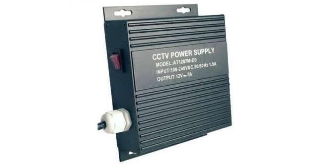 DV-AT1207M-D09 9 Port PTC Protected Wall Mount Power Supply 12V DC 7Amp