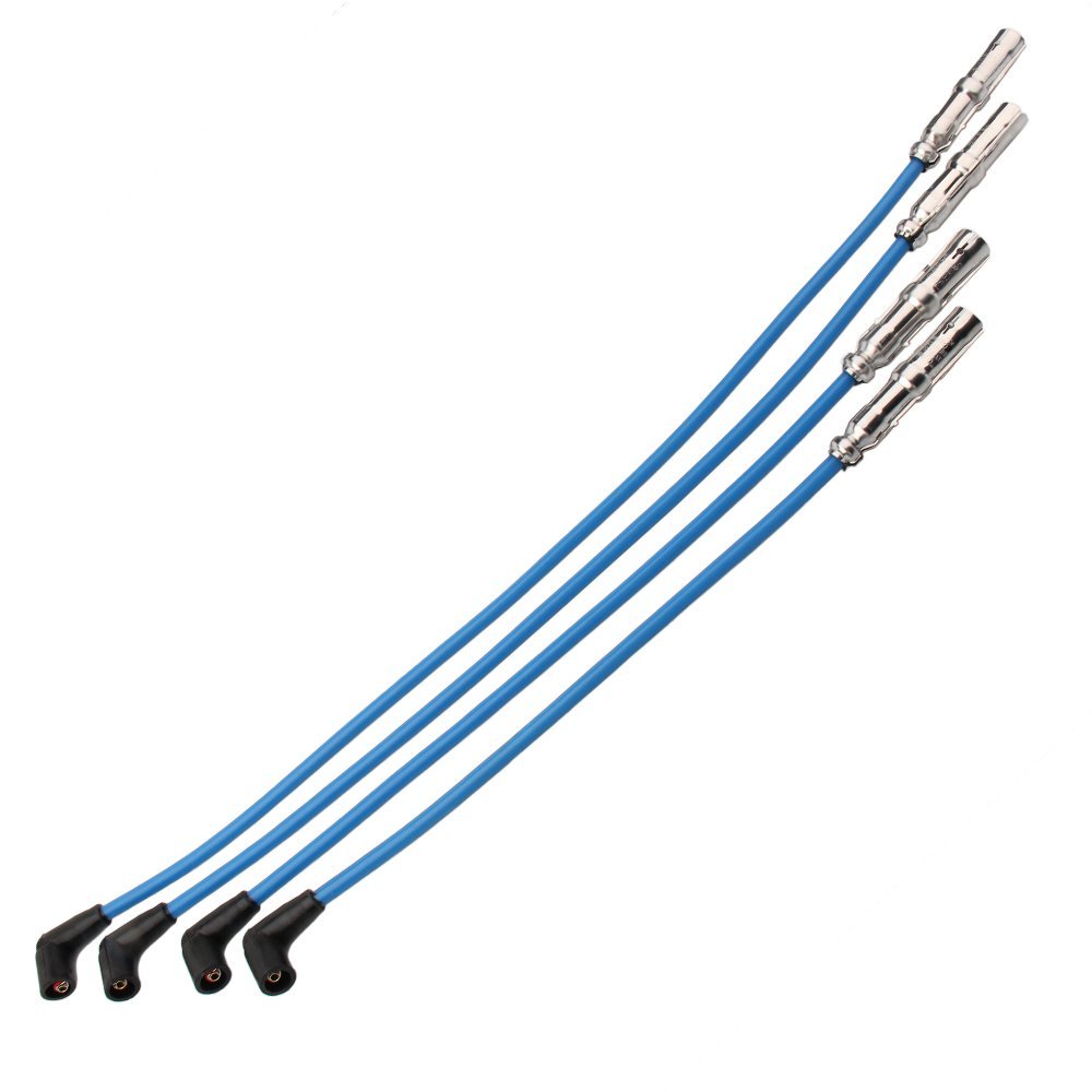 8mm 4X Spark Plug Wires Set 27588 Replace For Beetle Bora VW Golf GTI Jetta 2.0L