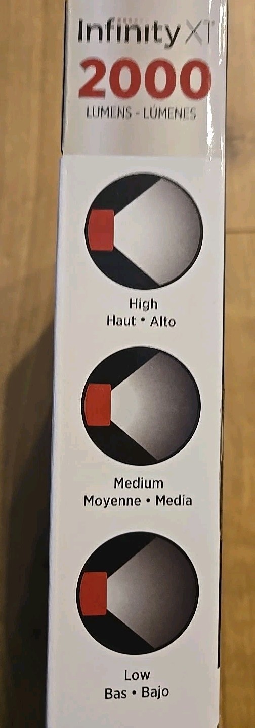 NEW Infinity X1 2000 Lumen Work Light, 3PK, 18Hrs, 5 Modes, Magnetic, Powerbank