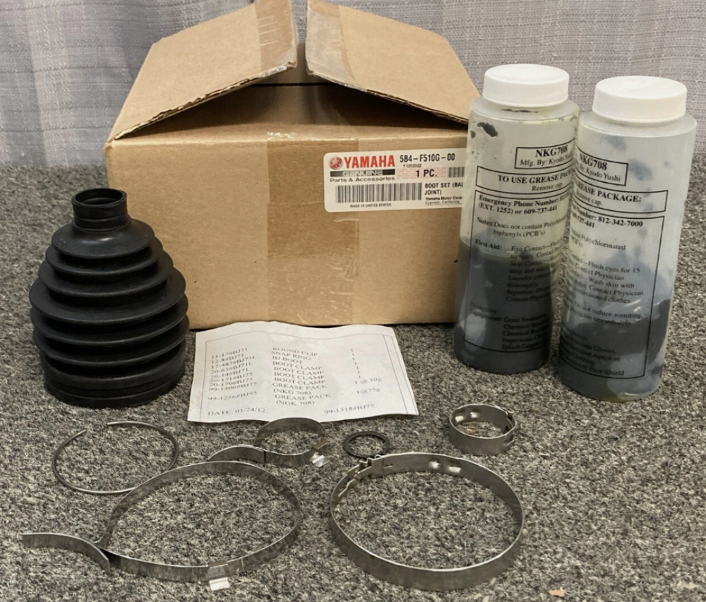2004-2024 Yamaha Grizzly Kodiak Rhino Wolverine CV Boot Kit 5B4-F510G-00
