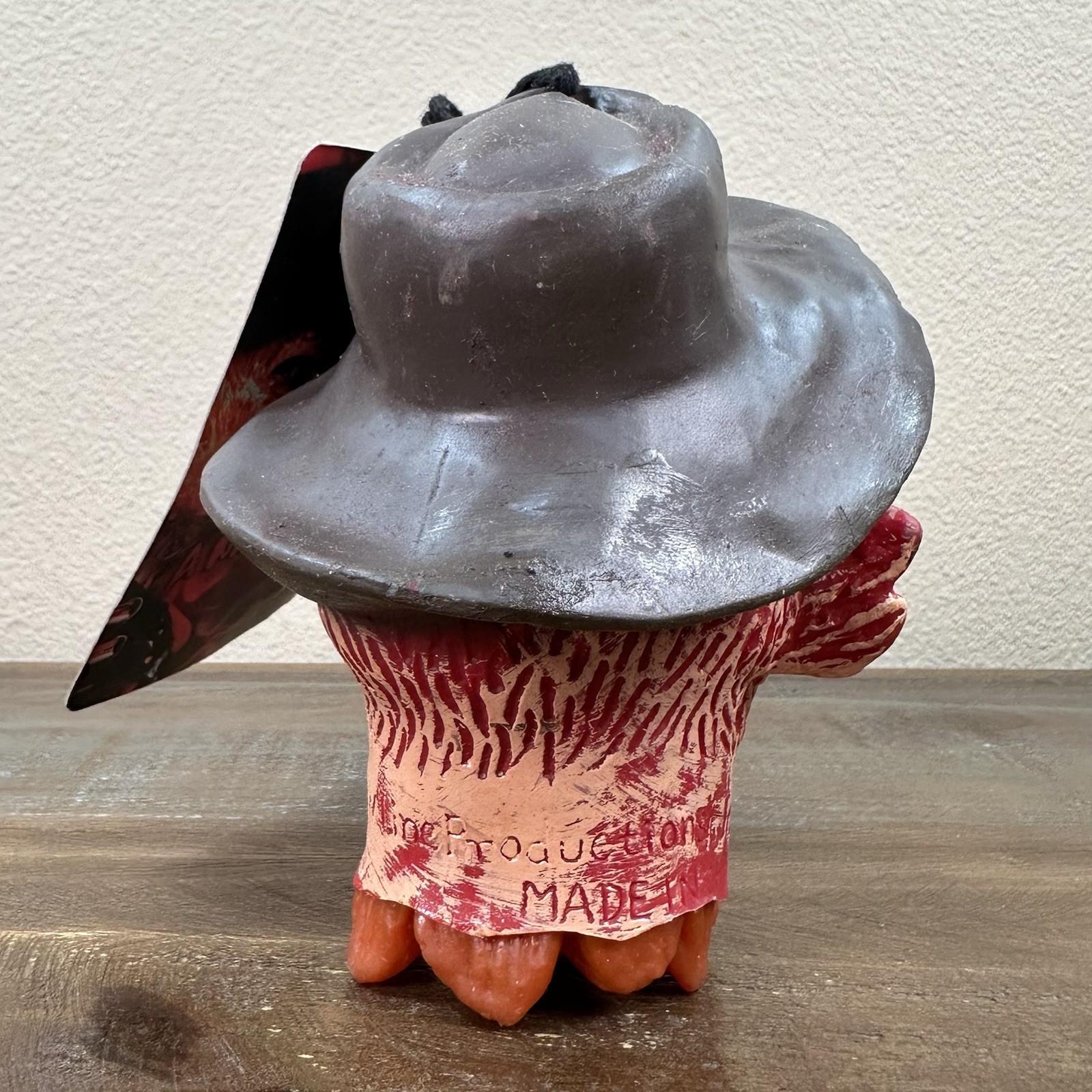 NWT Nightmare on Elm Street Freddy Krueger Rubber Shrunken Head New Line 7”