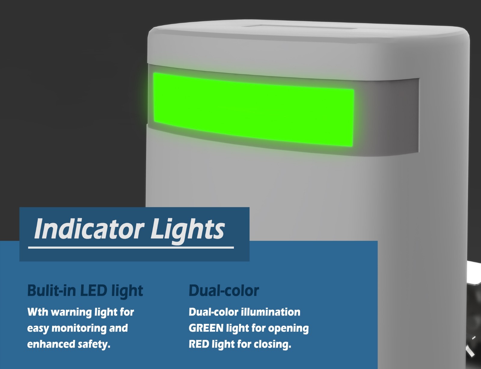 Blütezeit Chain Sliding Gate Opener 1400LB w/Solar Panel/WiFi/Battery Backup