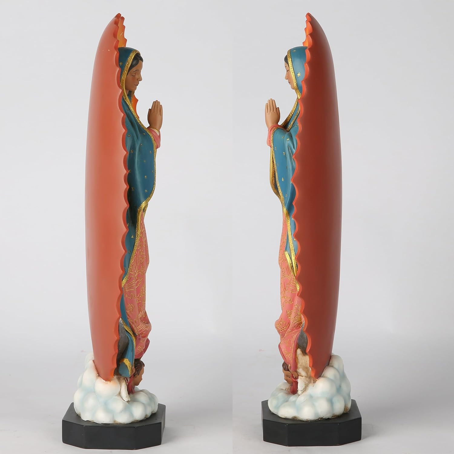 Catholic 14.75" H Our Lady of Guadalupe Statue, Blessed Virgen Maria Mother Figu