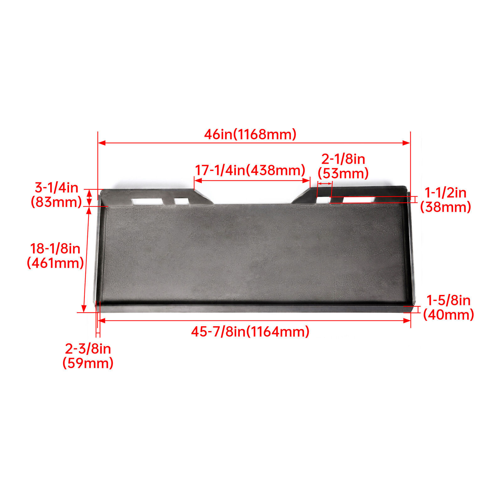 1/4" 5/16" 3/8" 1/2" Quick Tach Attachment Skid Steer Mount Plate Adapter Loader