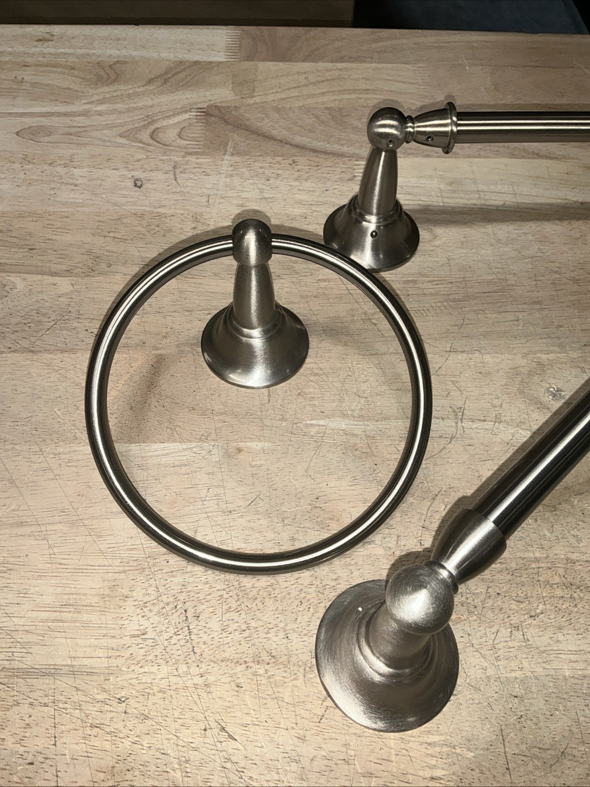 Moen Sage DN6893 3-Piece Bathroom Set Towel Bar Towel Ring TP brushed nickel