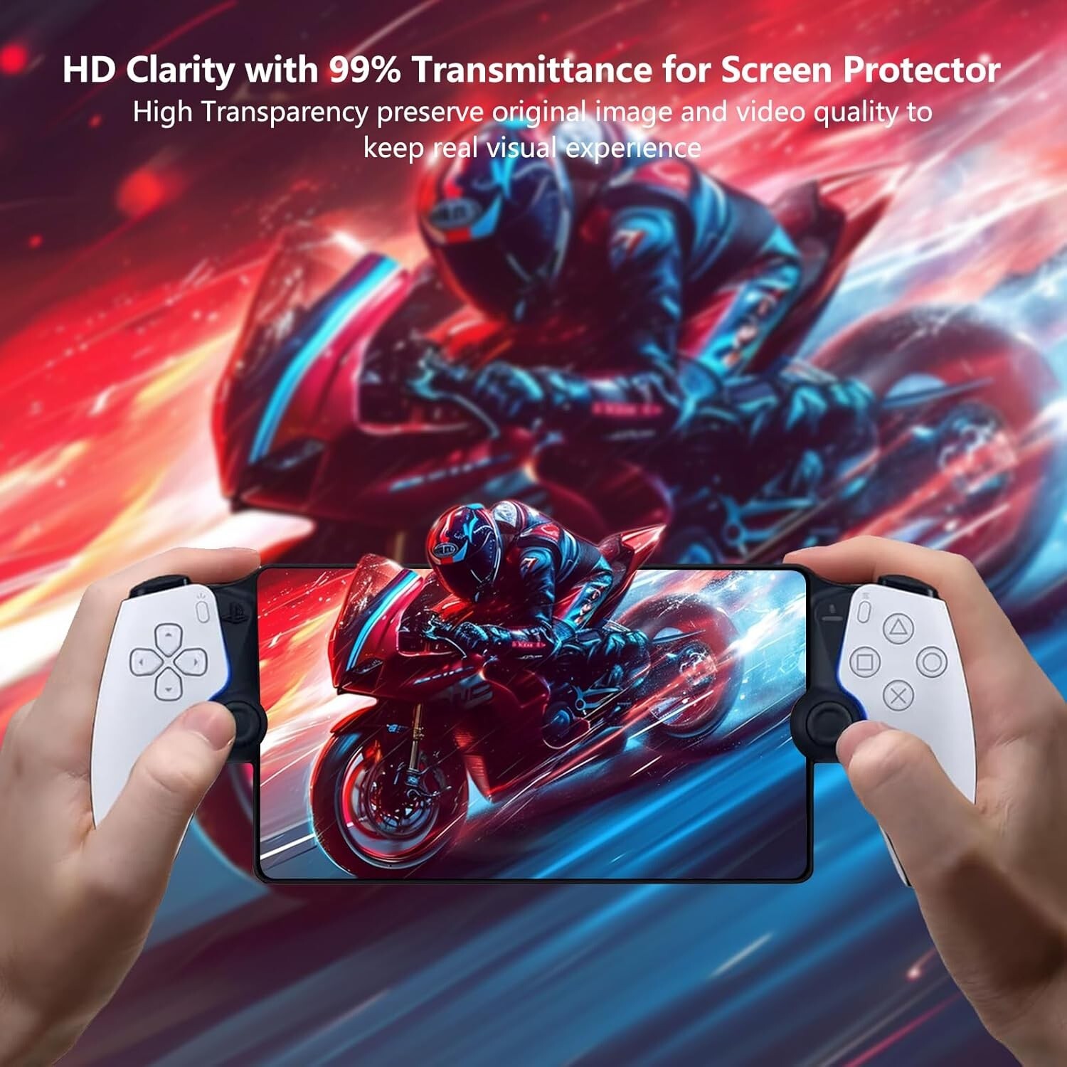 2-Pack PlayStation Portal Remote Player Screen Protector Tempered Glass