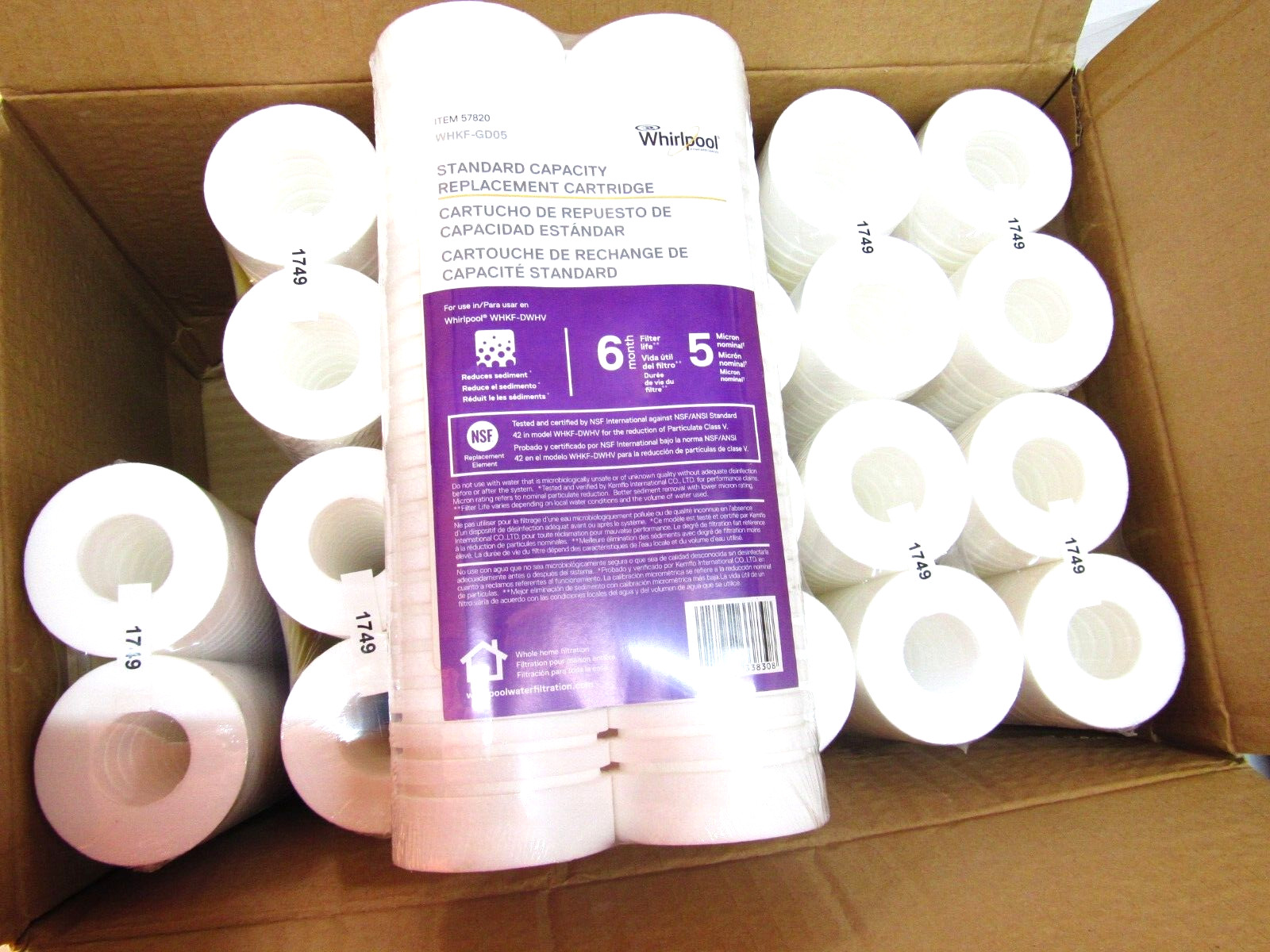 24 Pack Genuine Whirlpool WHKF-GD05 Water Filter