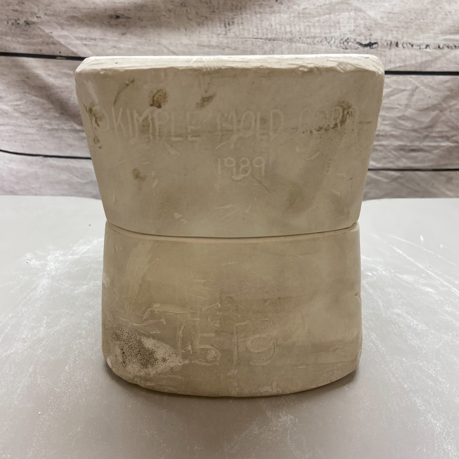 Vintage 1989 Kimple Ceramic Slip Casting Mold Halloween Pumpkin #1519