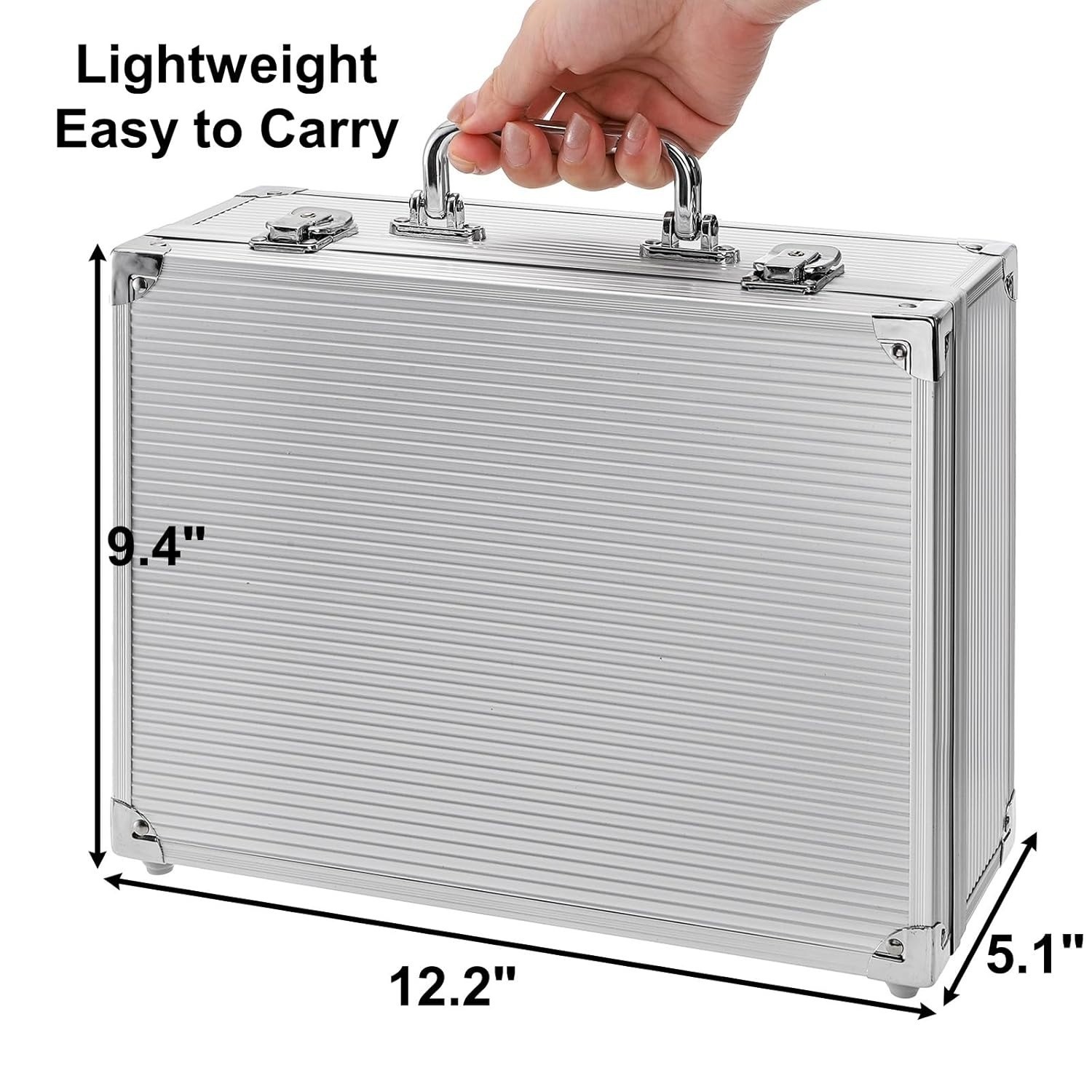 Aluminum Alloy Tattoo Storage Organizer Carrying Case for Tattoo Equipment