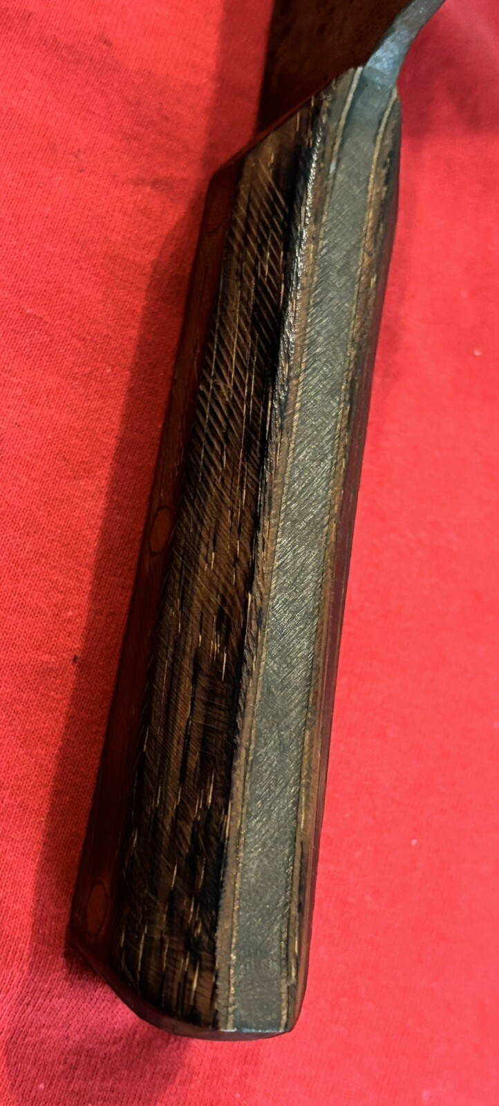 J.B. CUSTOM HANDMADE CLEAVER FROM A 1969 CAMARO LEAF SPRING - VINTAGE EXCELLENT