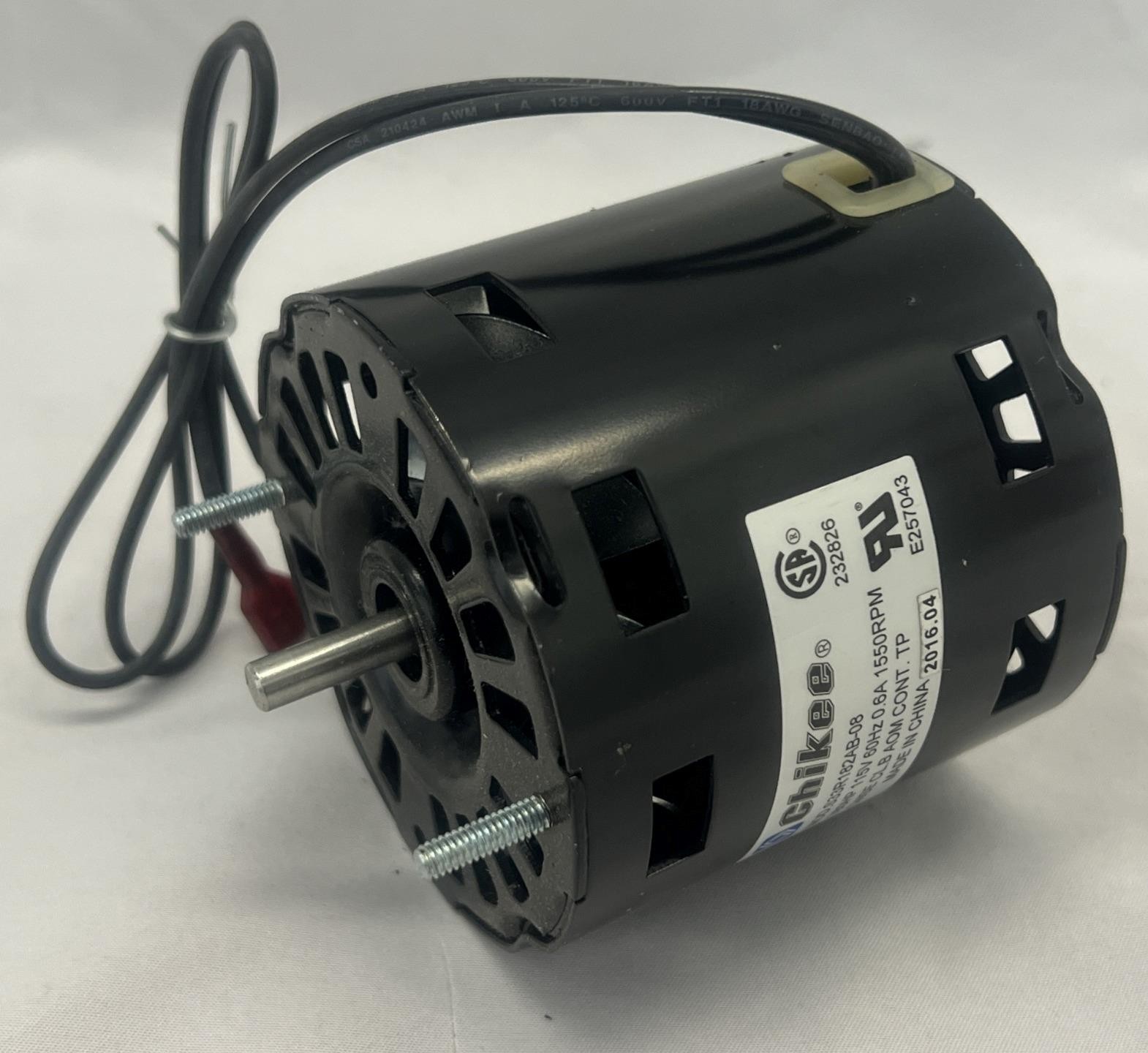 Accurex Motor , CHIKEE  S33R182AB-08,   1/80 HP, 115V, 60HZ, 0.6A, 1550 RPM,