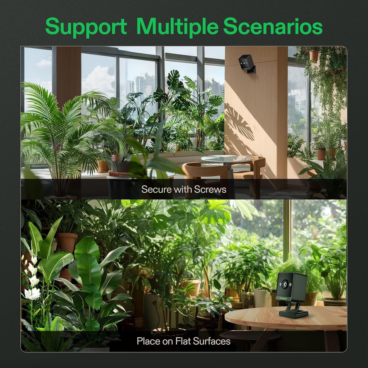 VIVOSUN GrowCam C4 2K QHD WiFi Smart Camera for Grow Tent & VGrow Smart Grow Box