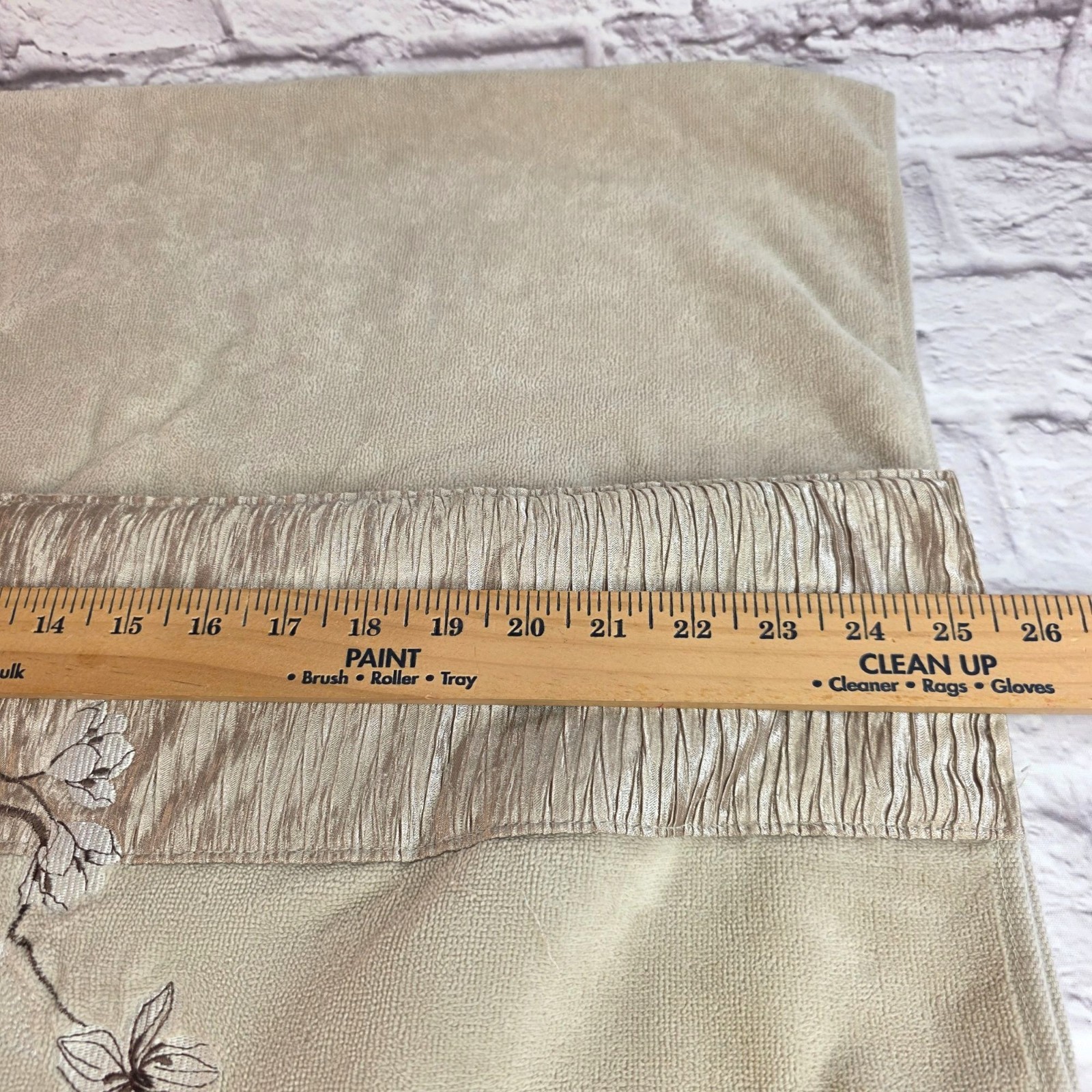 Croscill Magnolia Bath Towel 6-Piece Set Beige Embroidered Floral 100% Cotton