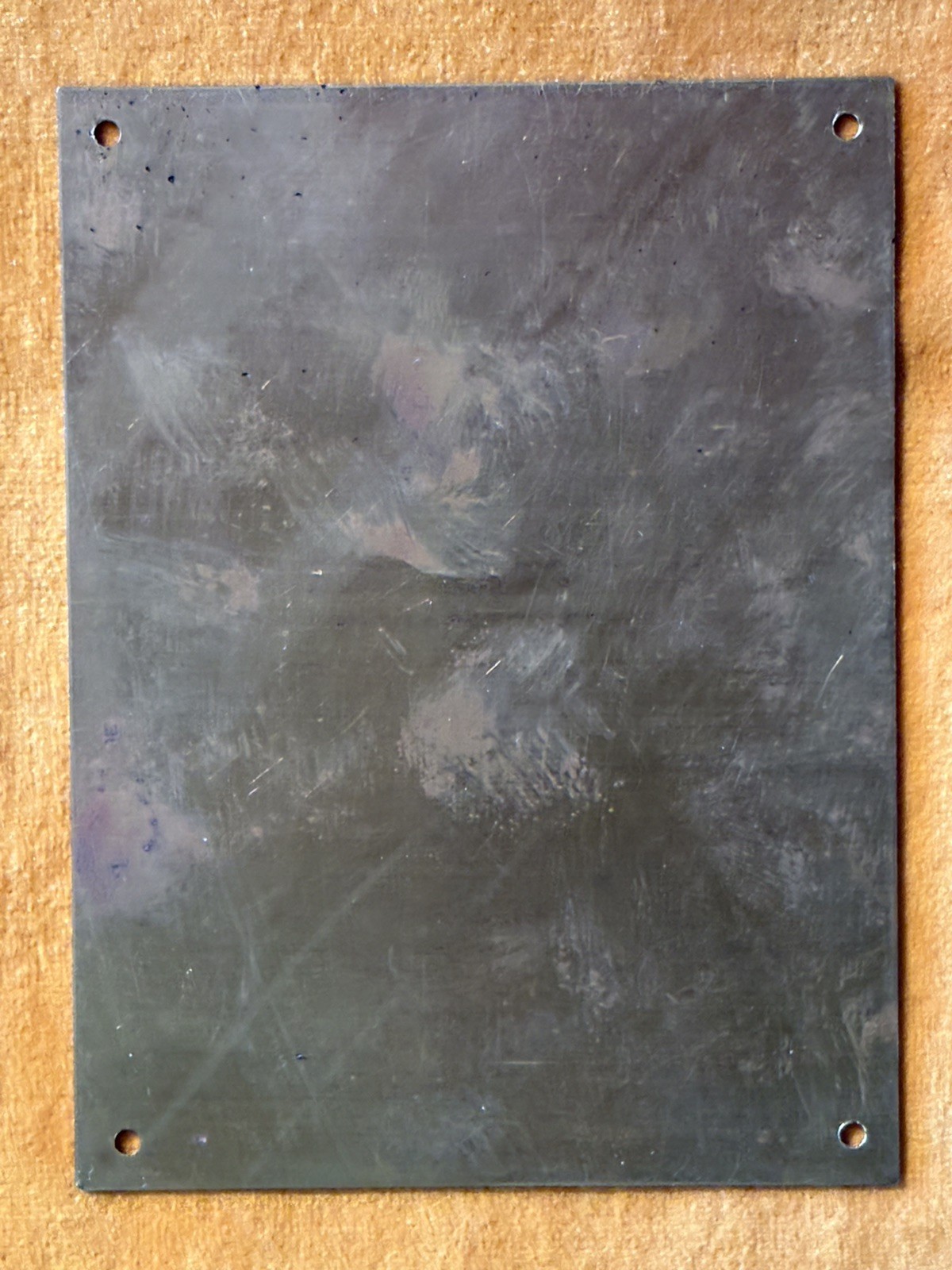 Vintage Krause Plow Corp Brass Equipment Identification Maintenance Plate 1949